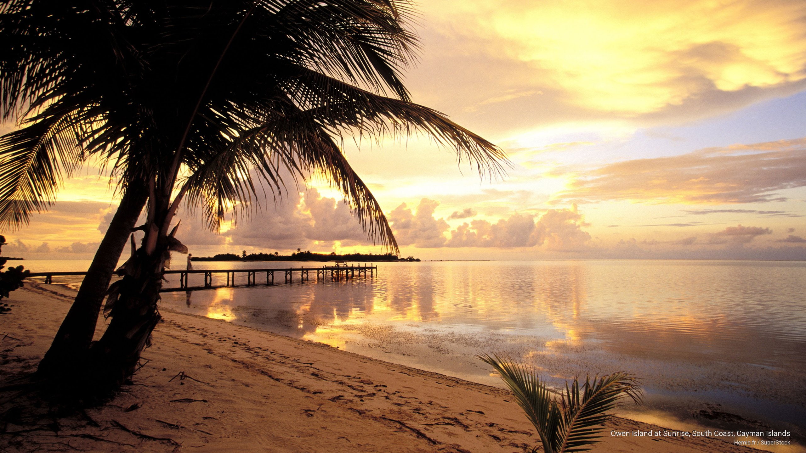 island, Islands, coast, south, cayman, sunrise, owen, 2K, HD Wallpaper