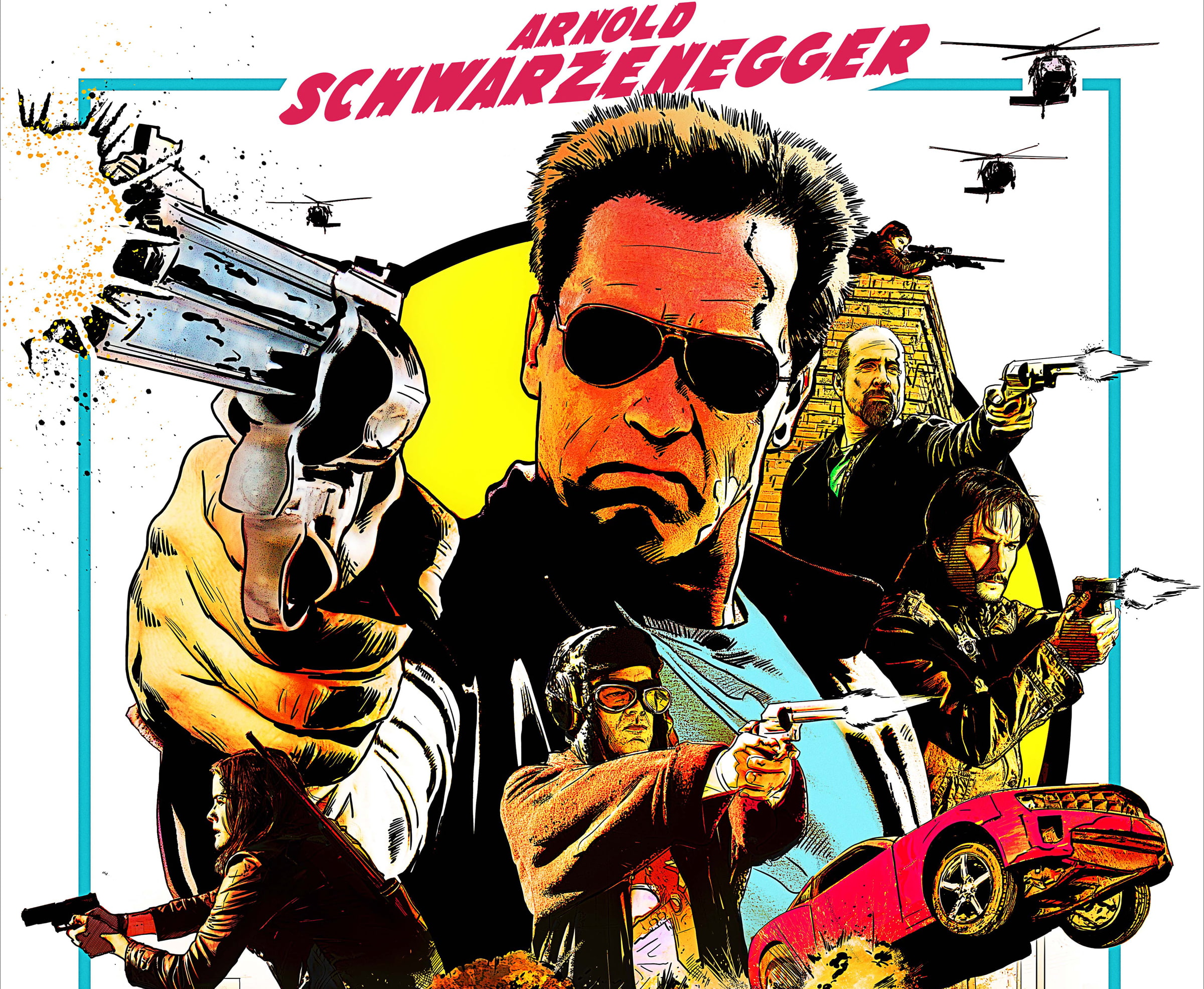 amusement park, Arnold Schwarzenegger, Return of the hero, spooky, art, Rodrigo Santoro, representation, low angle view, nature, 1080P, schwarzenegger, HD Wallpaper