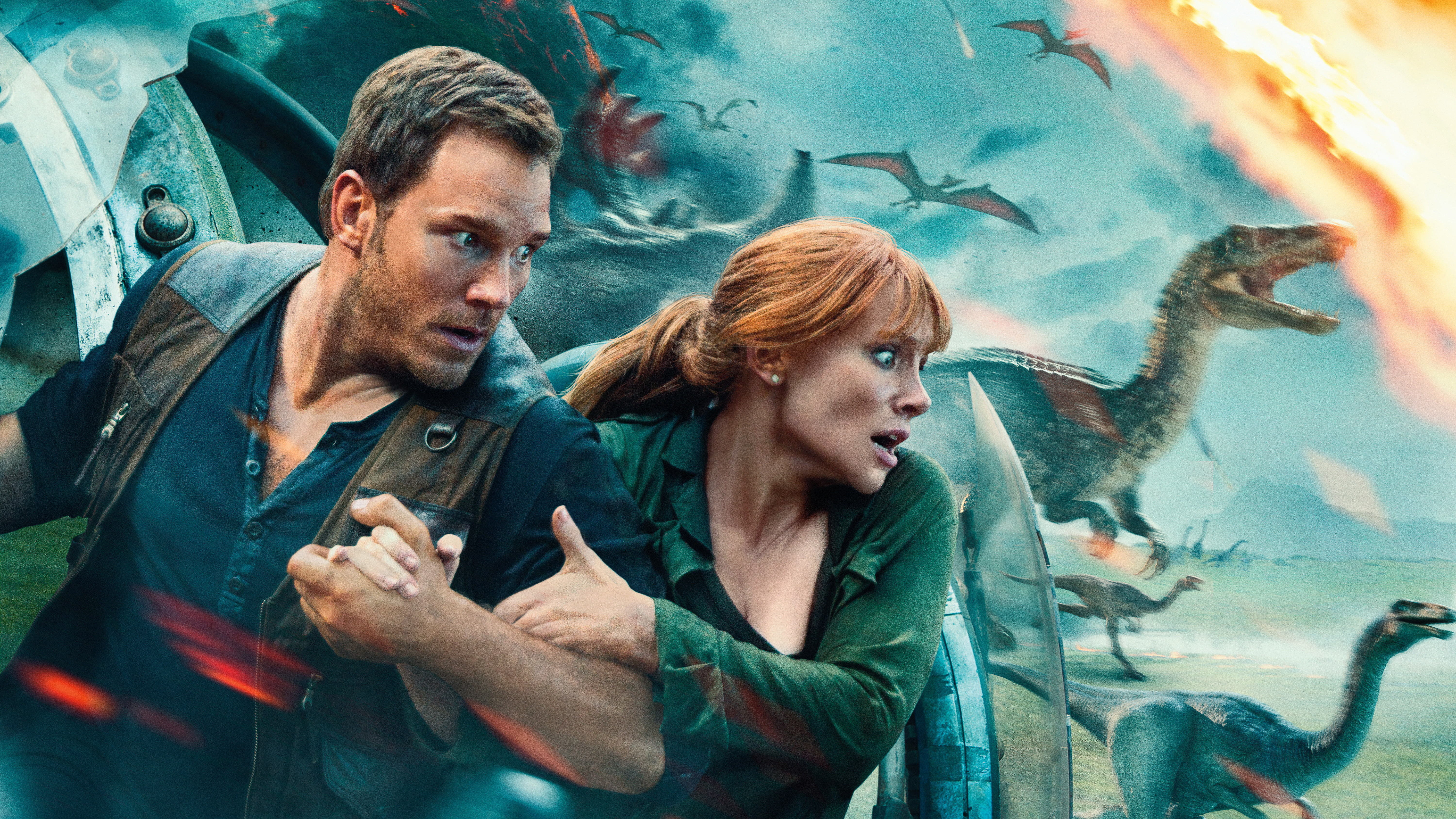 aquarium, indoors, paint, couple - relationship, 5k, women, bryce dallas howard, graffiti, emotion, people, 4k, hd, 2018 movies, vertebrate, two people, HD Wallpaper