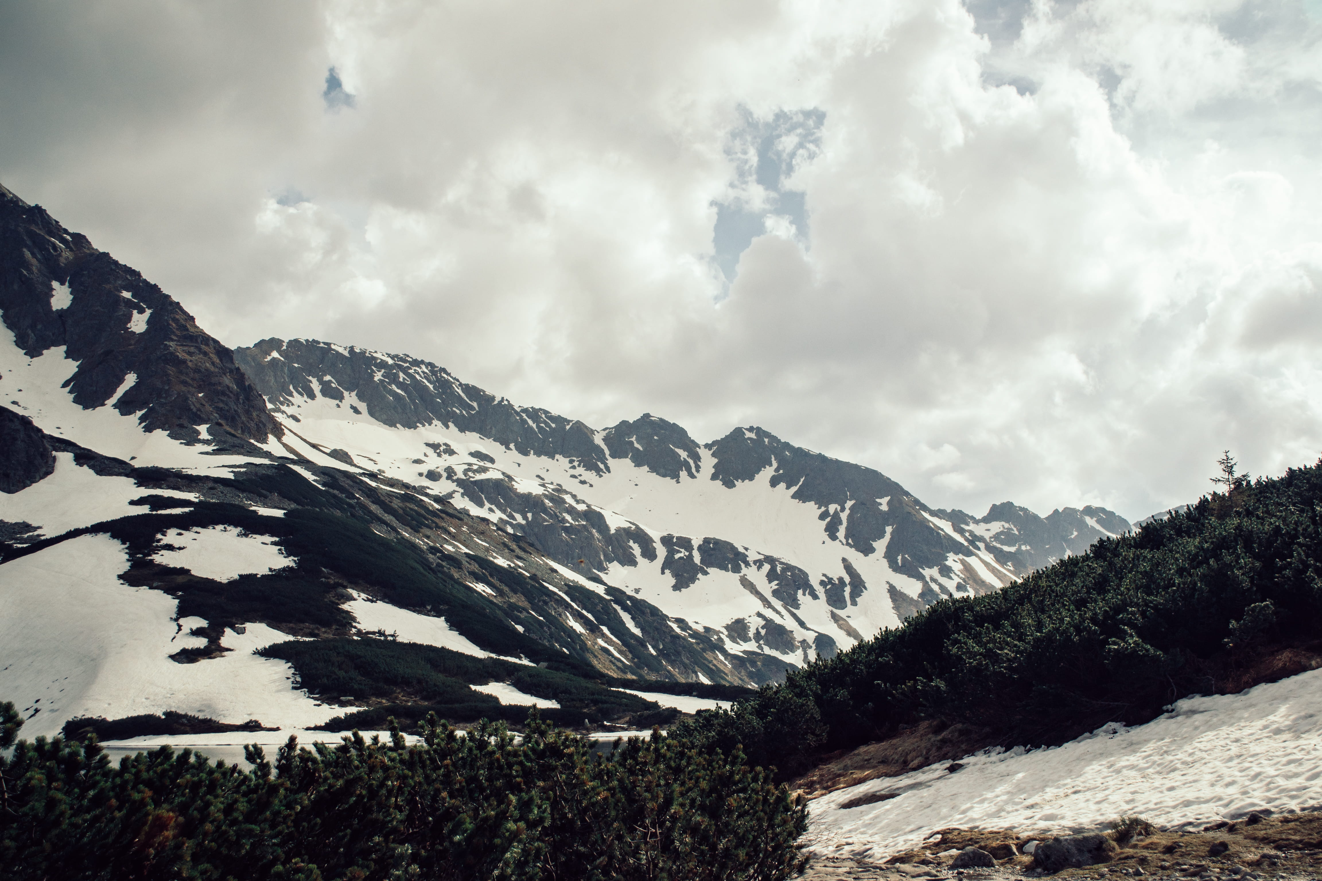 mountain, plant, cold temperature, snowcapped mountain, sky, non-urban scene, 1500m, formation, landscape, winter, stron hills, cloud - sky, scenics - nature, HD Wallpaper