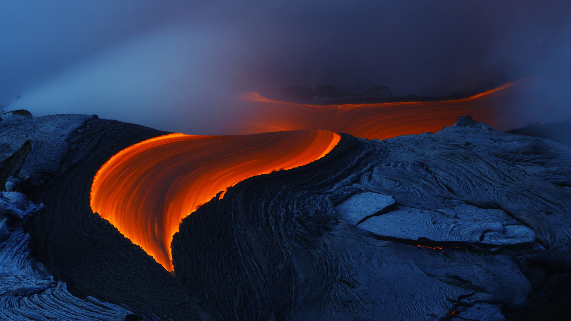 Kilauea, USA, Hawaii, lava, 1080P, the volcano, HD Wallpaper