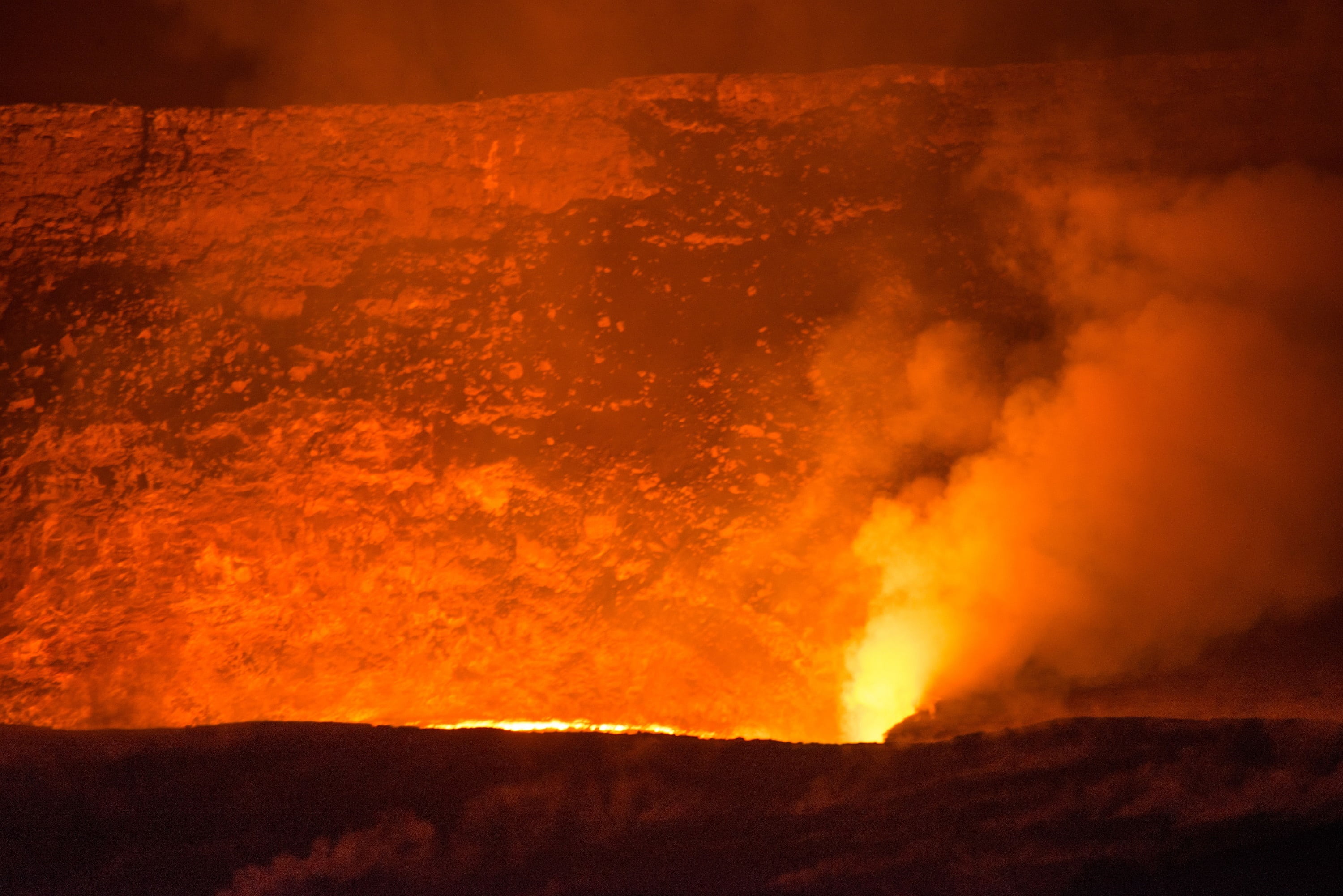 stars, night, power, environment, communication, volcanoes national park, kilauea, island, smoke - physical structure, active, land, outdoors, geology, HD Wallpaper