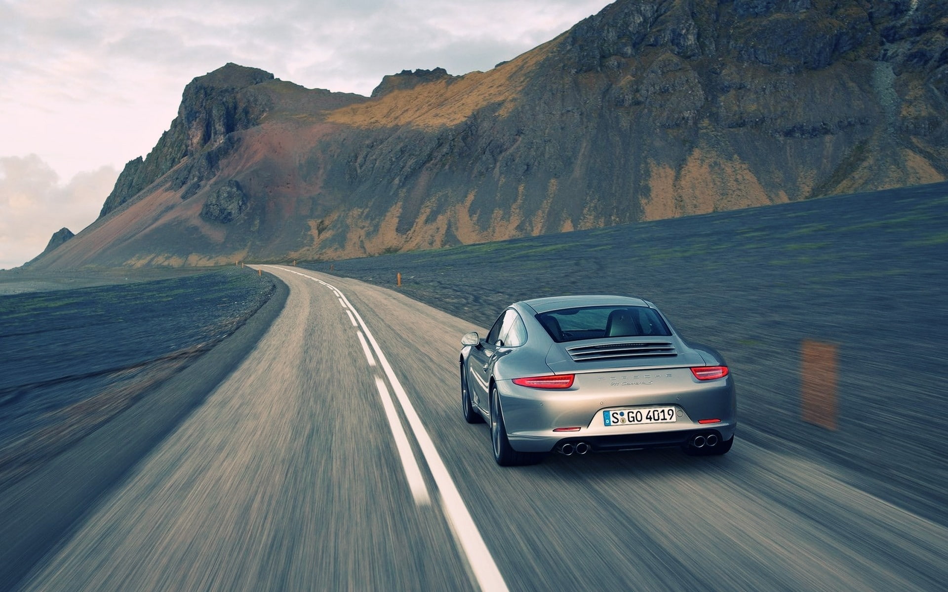 blur, road, porsche, 1080P, cars, motion, hd, HD Wallpaper