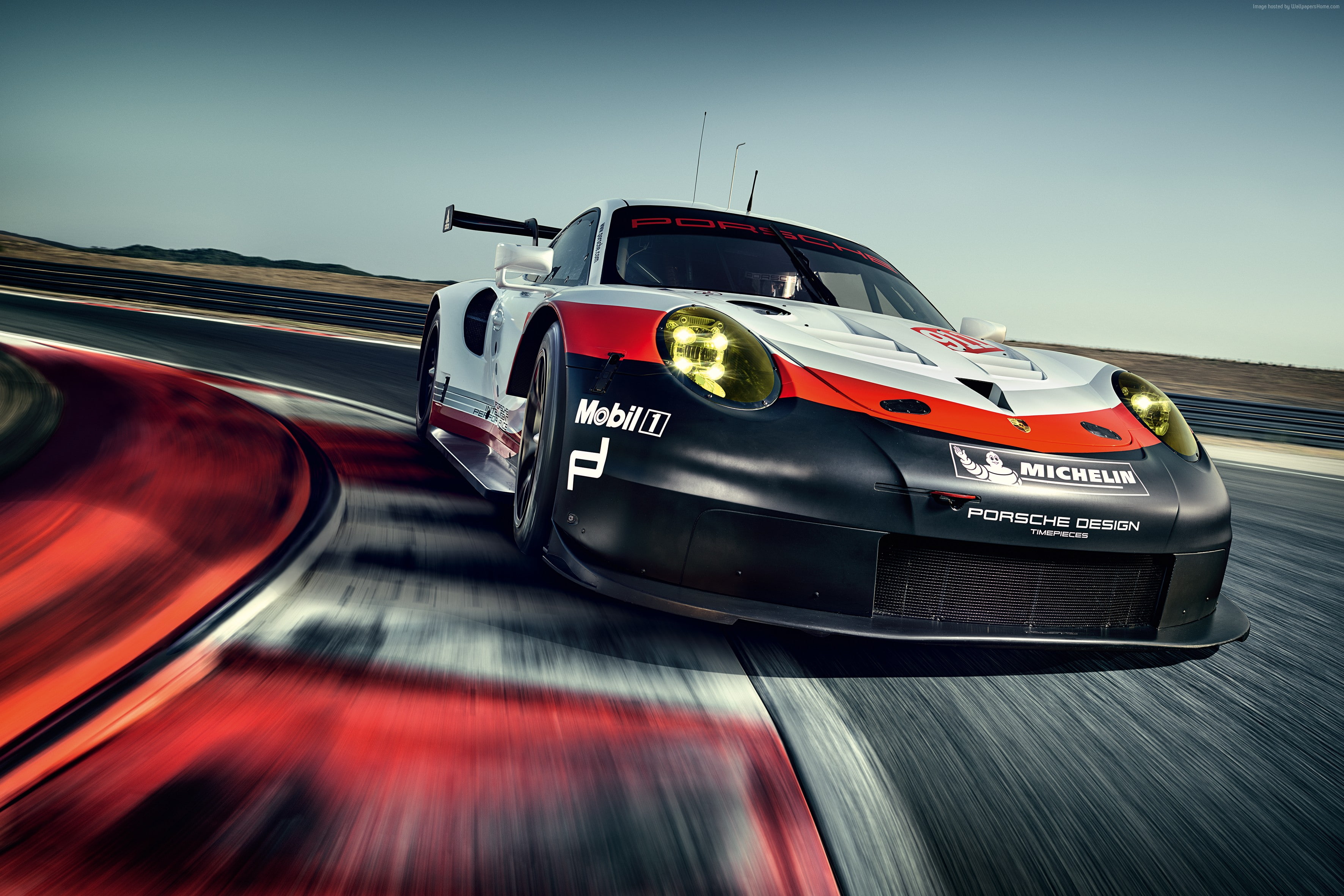 Porsche 911 RSR, sport car, 2K, racing, HD Wallpaper