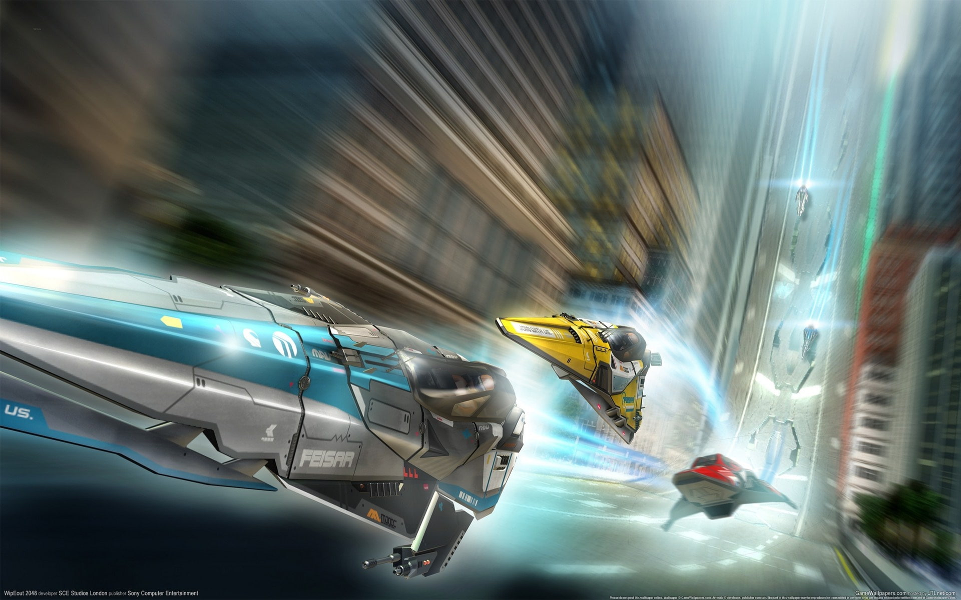2048, 1080P, WipEout, HD Wallpaper