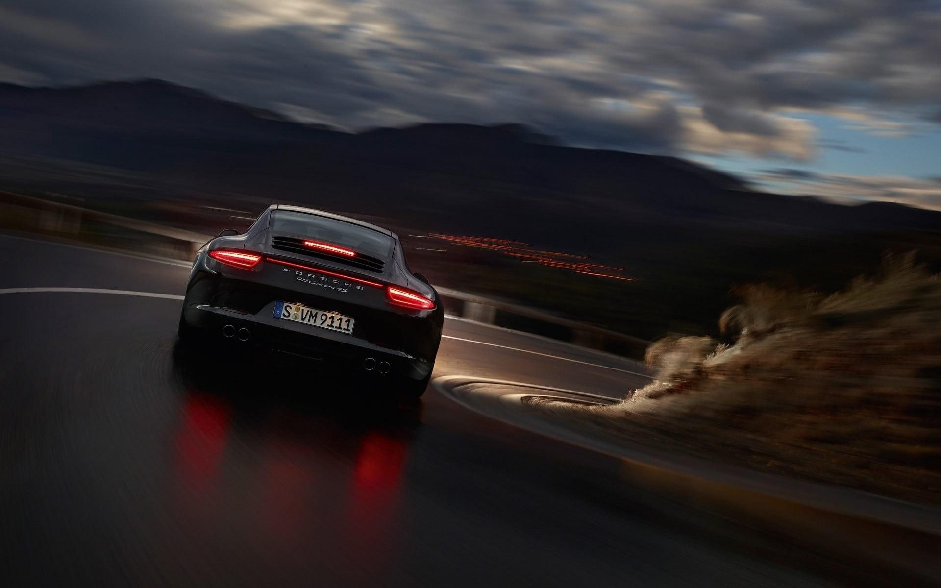 blur, 1080P, 1920x1200, motion, porche, HD Wallpaper