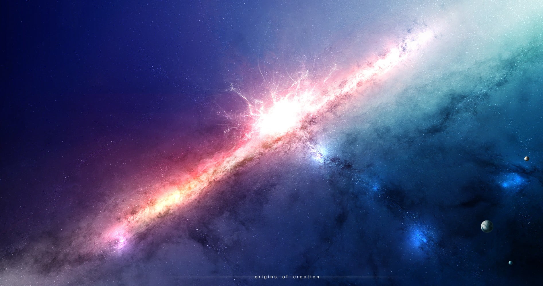 stars, space, sky, power in nature, galaxy, no people, smoke - physical structure, exploding, planet, arts culture and entertainment, purple, HD Wallpaper
