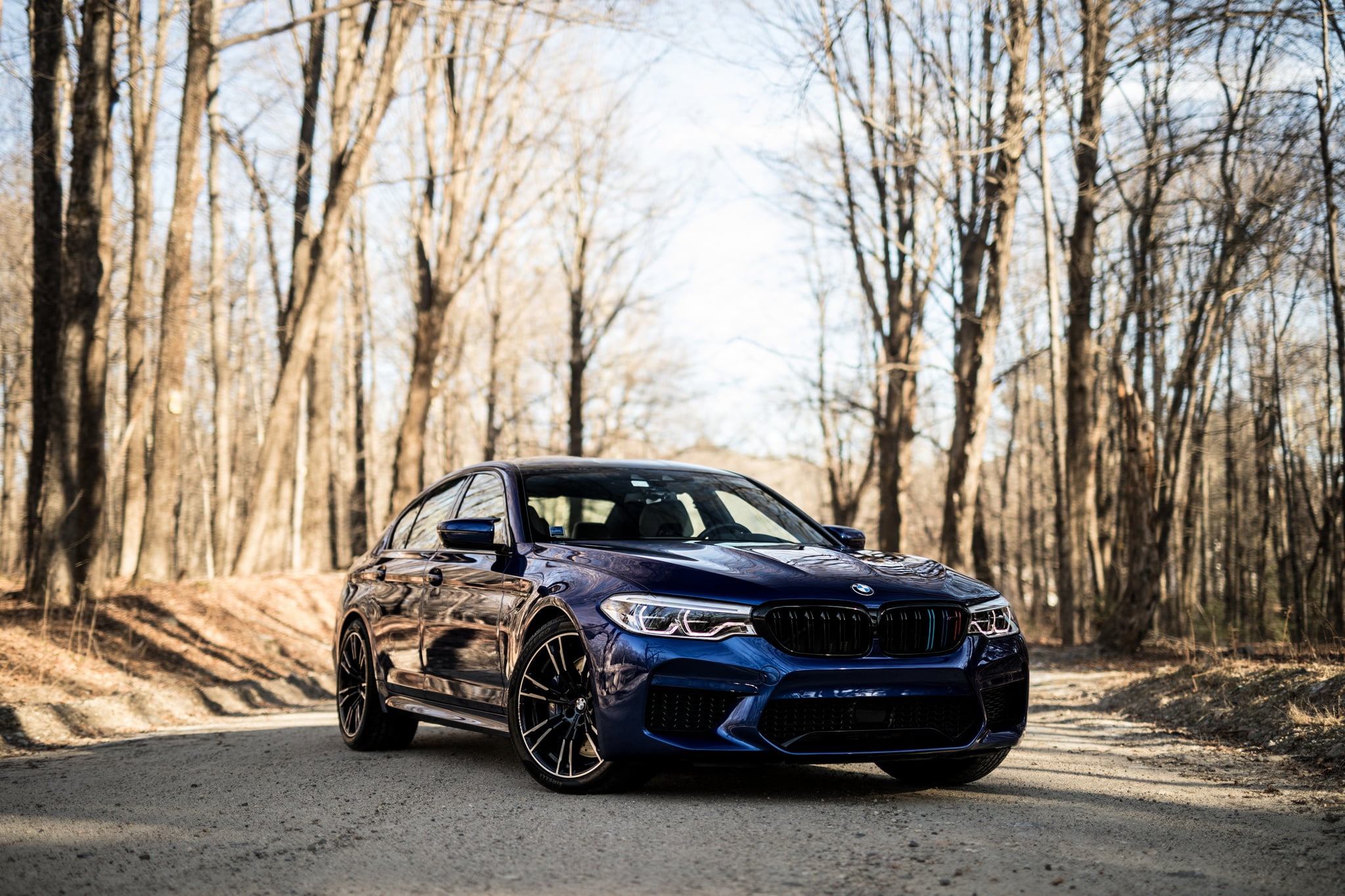 Blue, BMW, F90, 3/4, 1080P, Sight, HD Wallpaper