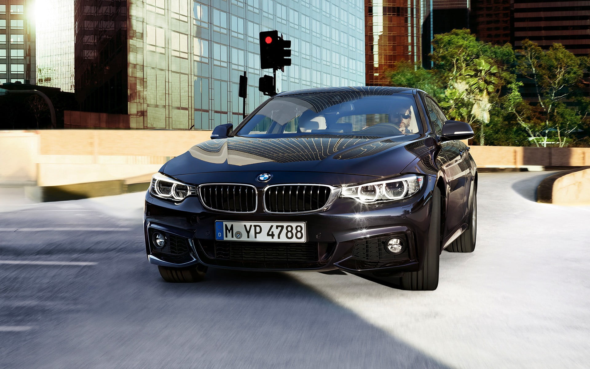 built structure, car, outdoors, 1080P, transportation, street, BMW, mode of transportation, motor vehicle, sunlight, building exterior, land vehicle, retro styled, HD Wallpaper