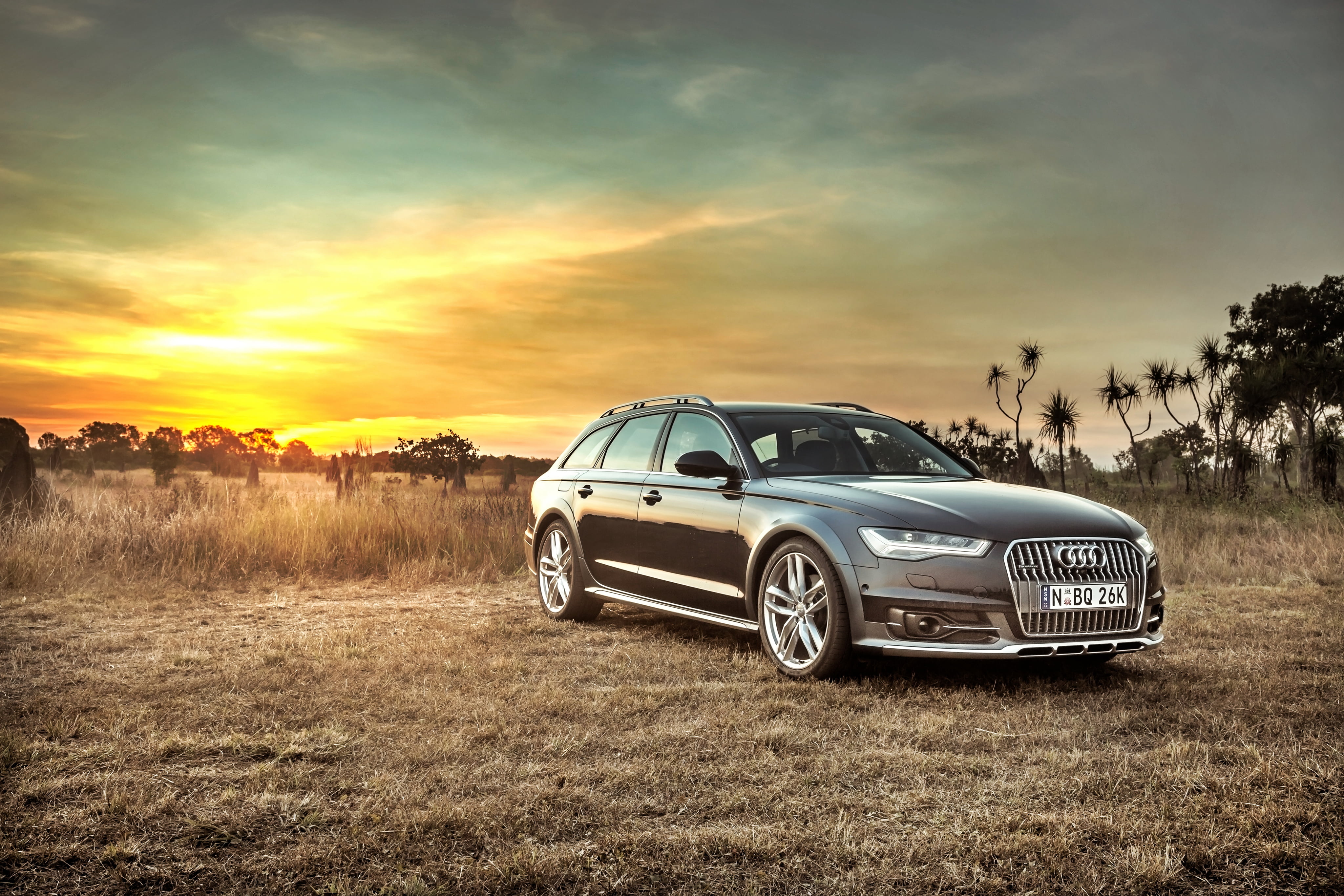 mode of Transport, allroad, off-Road Vehicle, environment, summer, dusk, bumper, ontario - Canada, 4wd, land Vehicle, land, audi, non-Urban Scene, engine, HD Wallpaper