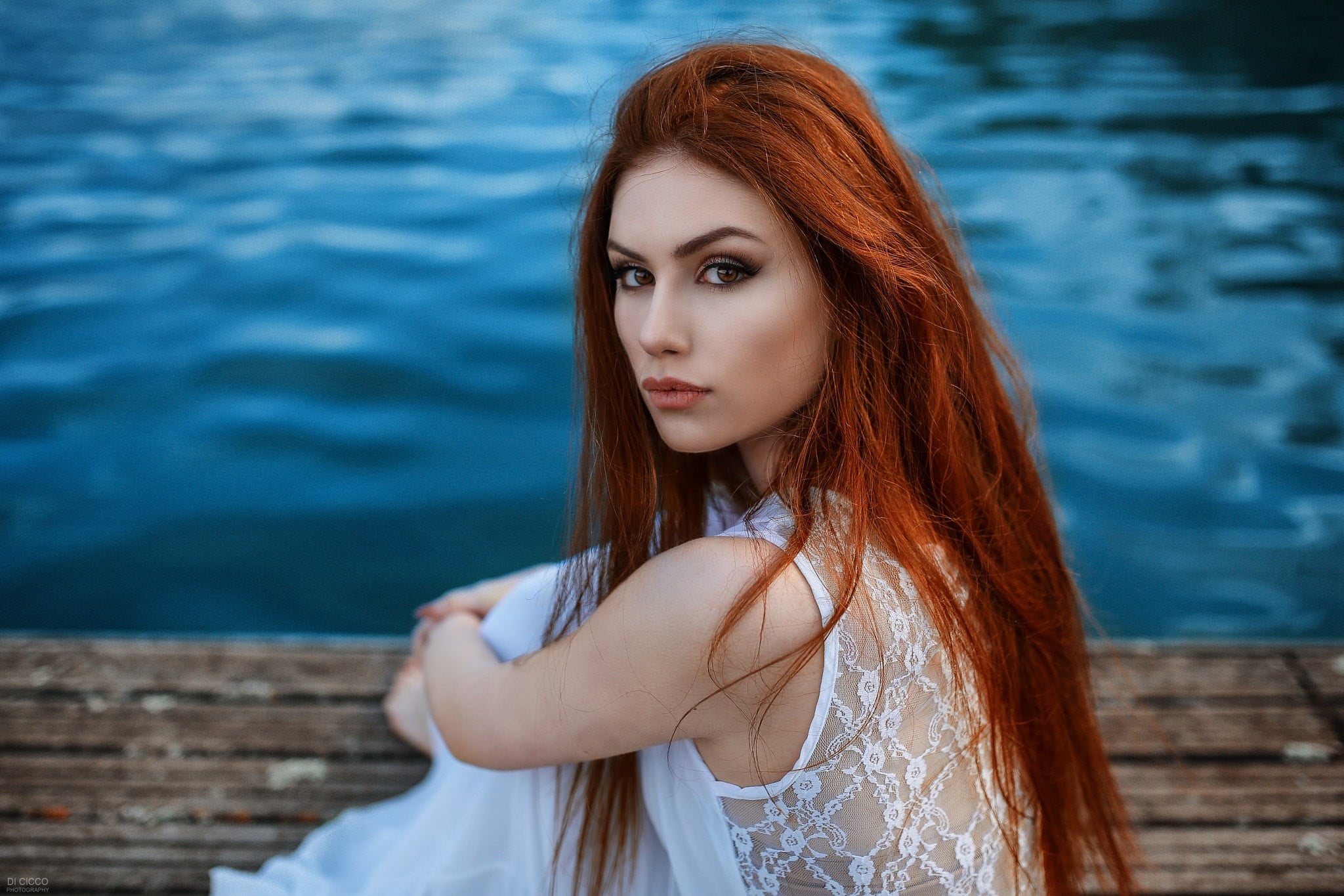 leisure activity, hair, one person, teenager, young women, water, women, real people, lifestyles, portrait, Valentina Galassi, adult, looking at camera, HD Wallpaper