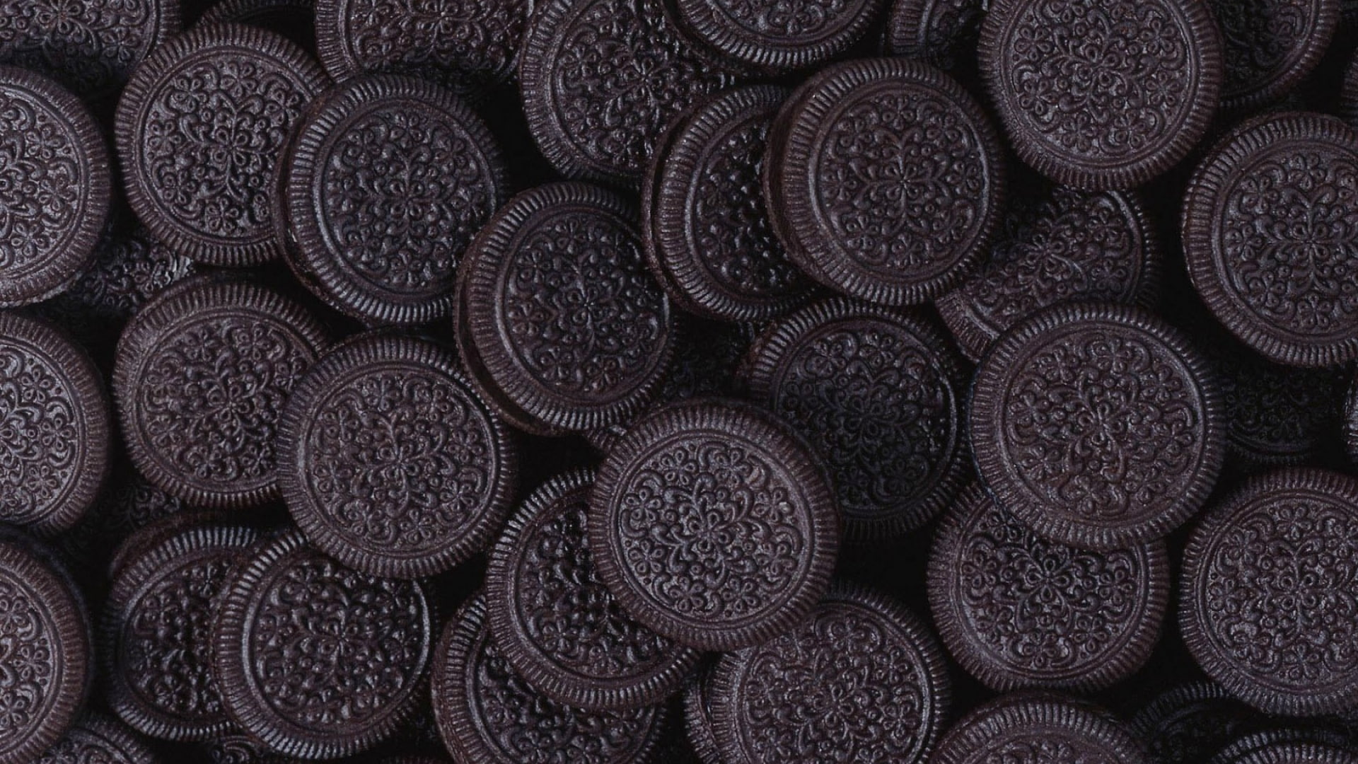 chocolate, abundance, backgrounds, pattern, still life, food and drink, shape, geometric shape, full frame, design, Oreos, heap, textured, large group of objects, HD Wallpaper