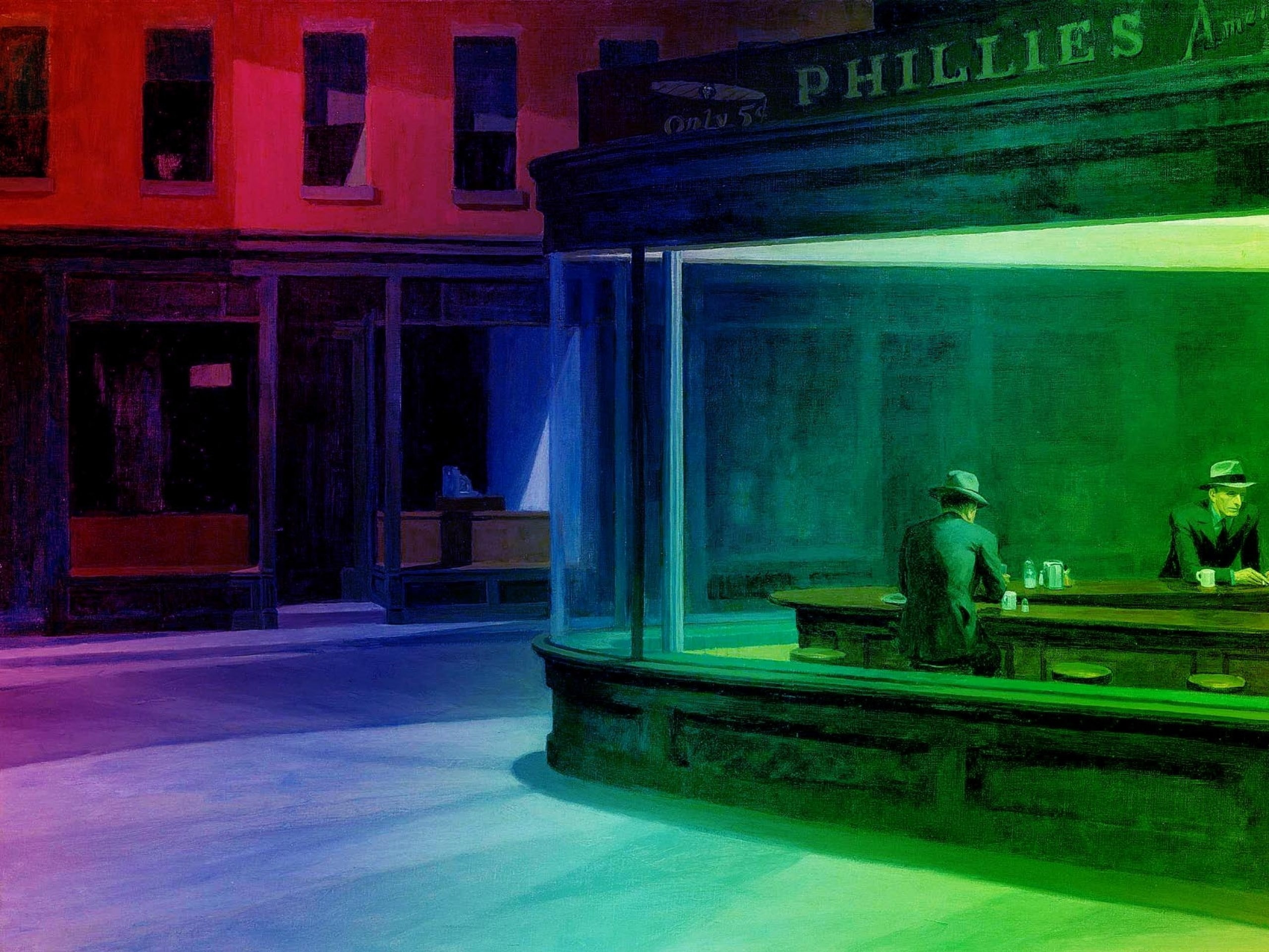 2K, nighthawks at the diner, HD Wallpaper
