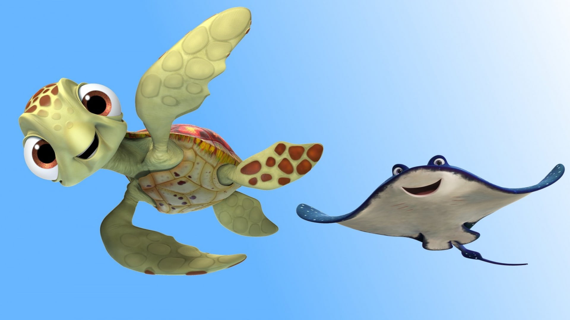creativity, blue, animal themes, day, animal representation, fun, close-up, representation, 1080P, nature, animal wildlife, finding dory, turtle, toy, HD Wallpaper