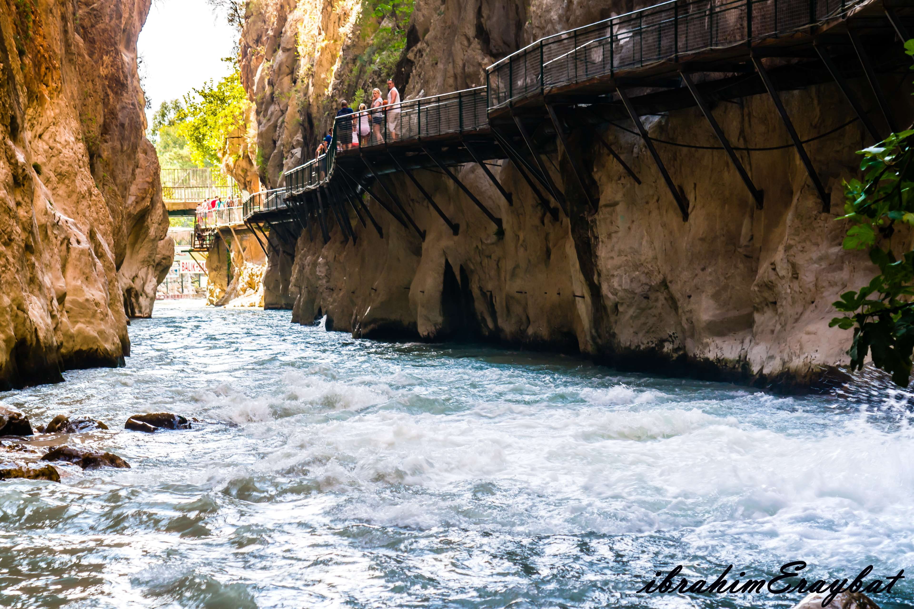 built structure, bridge - man made structure, architecture, motion, trkye mula, aquatic sport, beauty in nature, bridge, connection, nature, antalya, water, HD Wallpaper