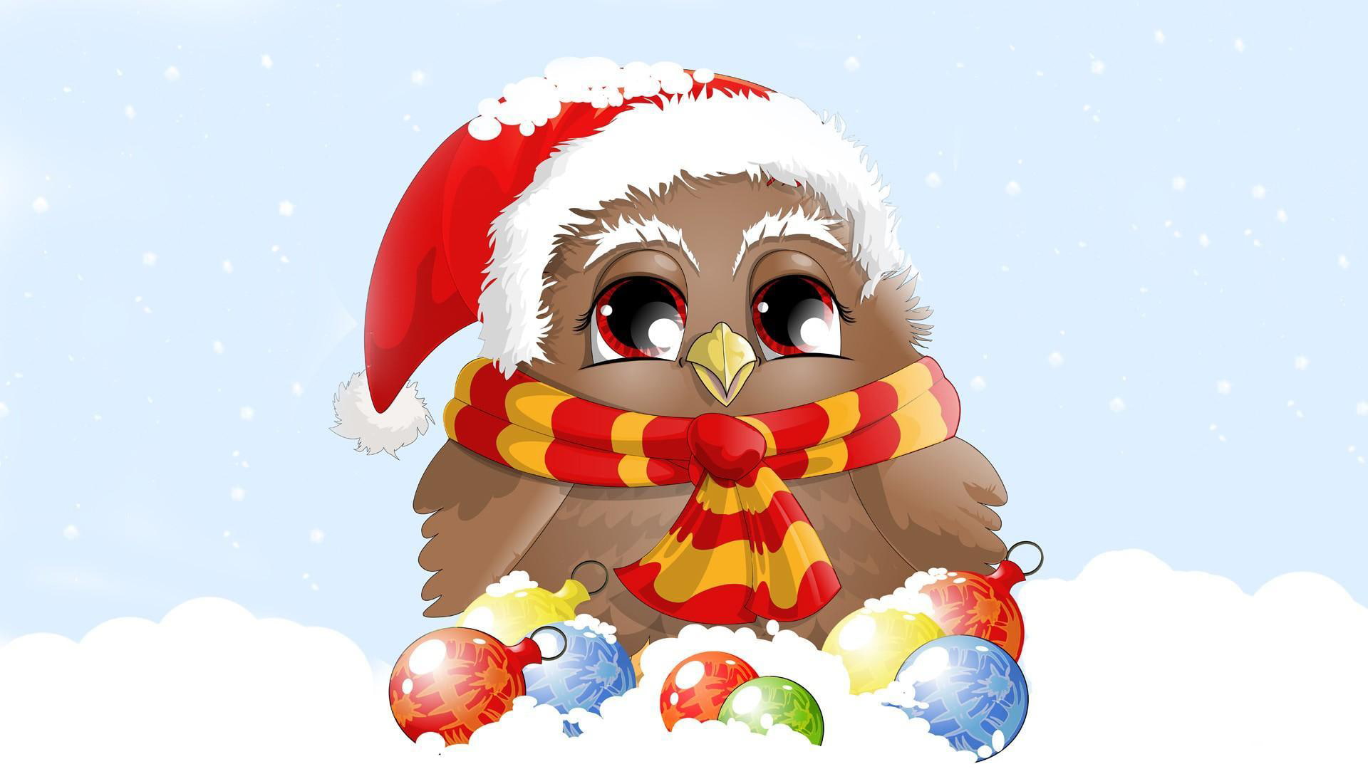 christmas, toy, santa, season, happy, funny, graphic, snow, love, snowflake, bird, joy, set, ornament, cartoon, design, happiness, drawing, holiday, clipart, HD Wallpaper