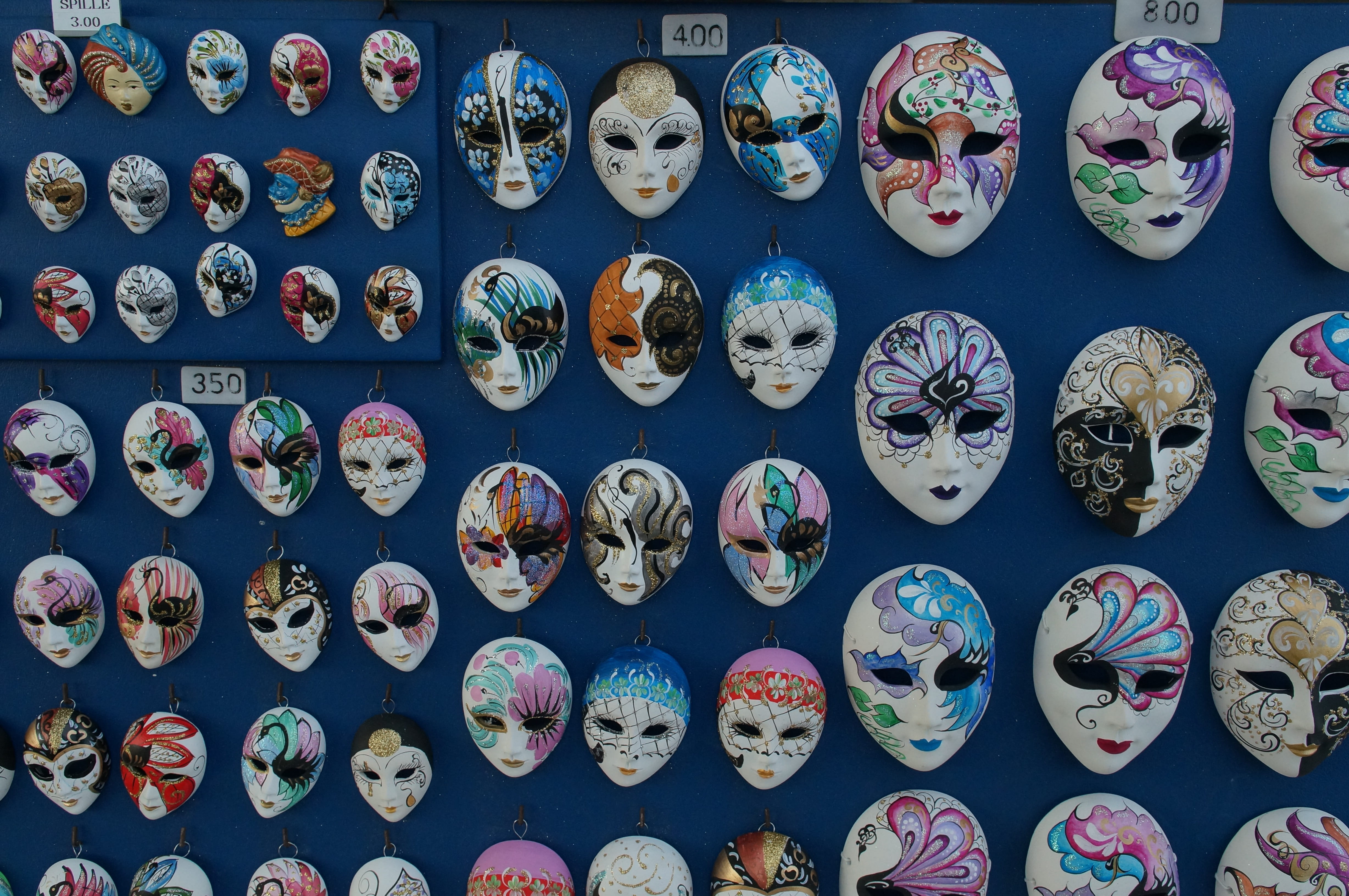 abundance, travel, Mask, healthcare and medicine, tomography, in a row, representation, cultures, Ceramics, art and craft, craft, creativity, 4K, circle, HD Wallpaper