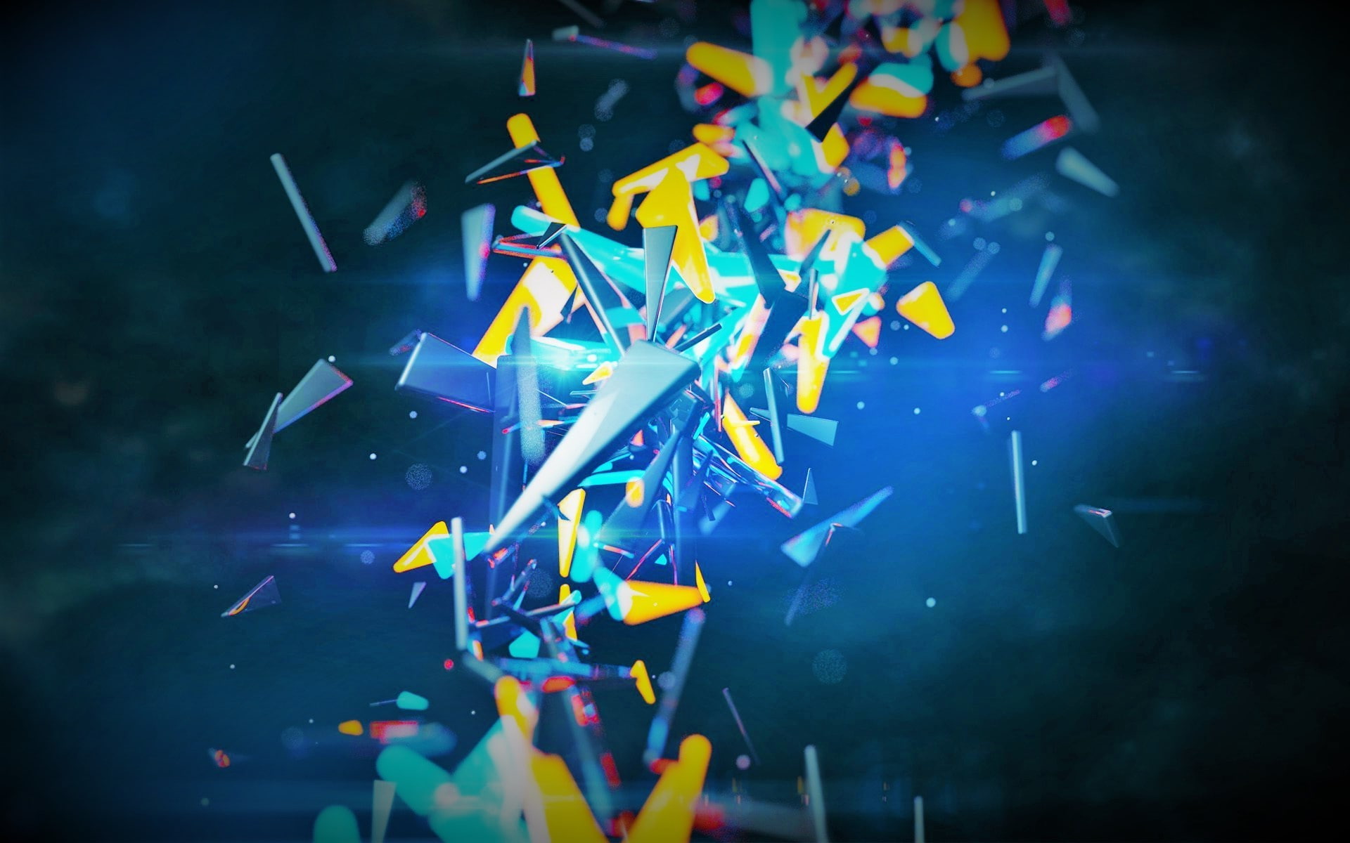 selective focus, outdoors, night, vibrant color, illuminated, nightlife, 1080P, music, spec art 3d photoshop, event, smoke - physical structure, no people, HD Wallpaper