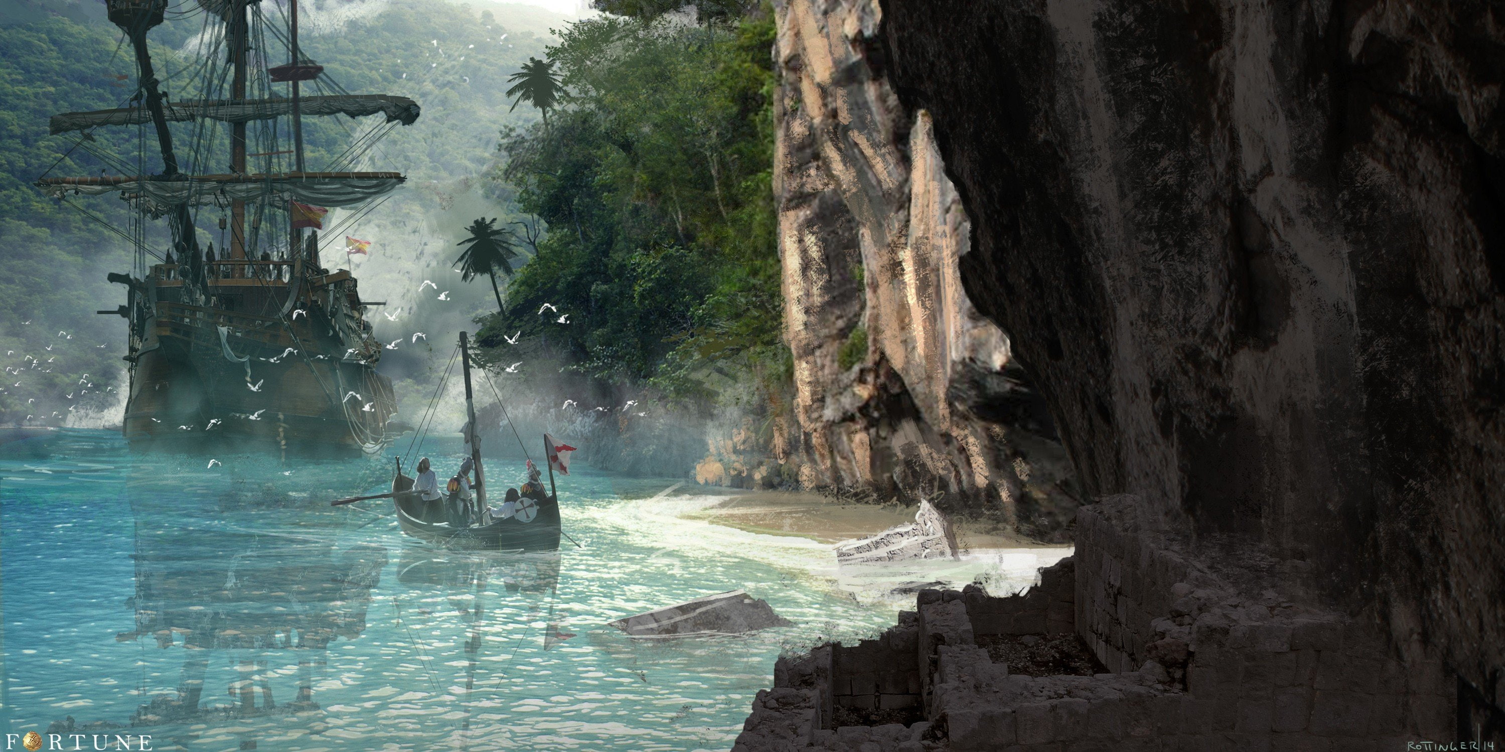 Spec Art, 2K, pirates, HD Wallpaper