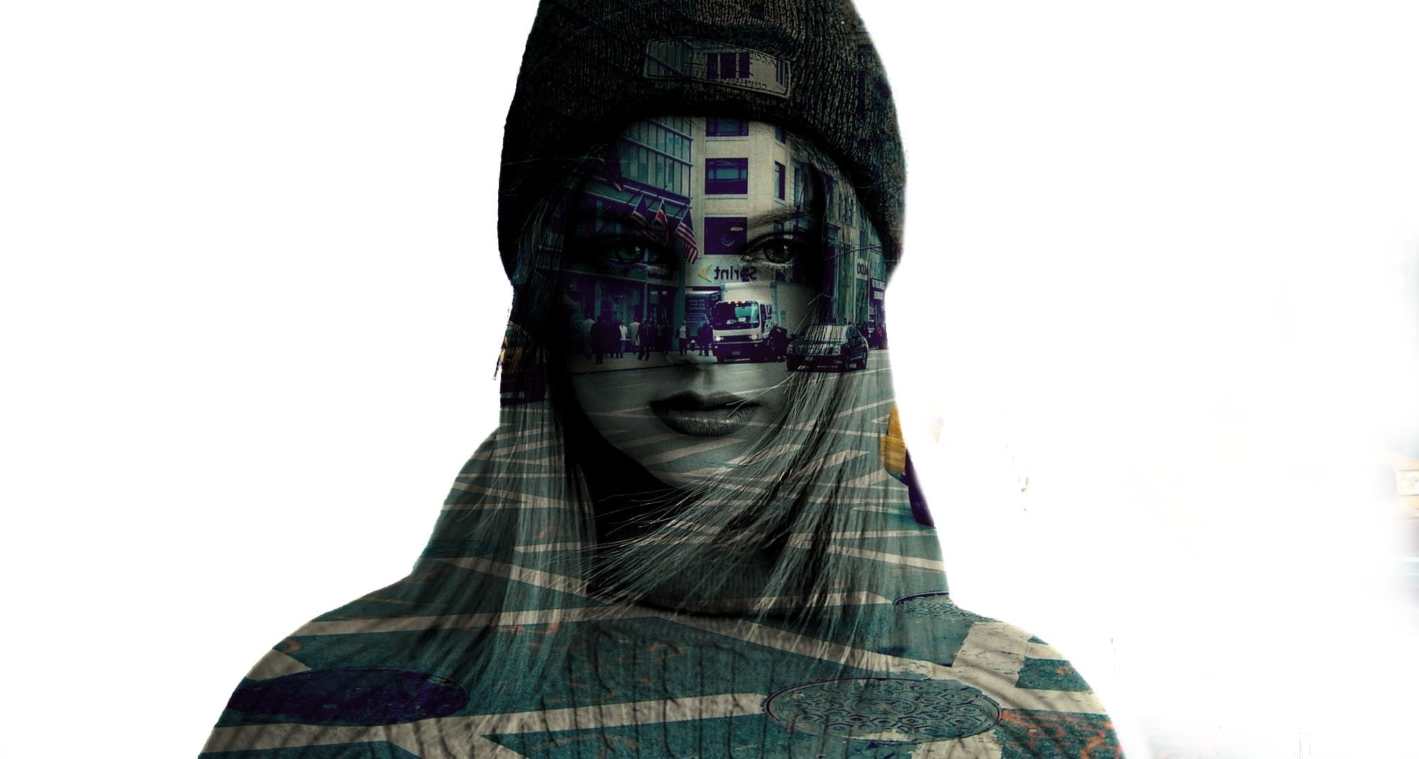 1080P, people spec art old photos women face hat, HD Wallpaper