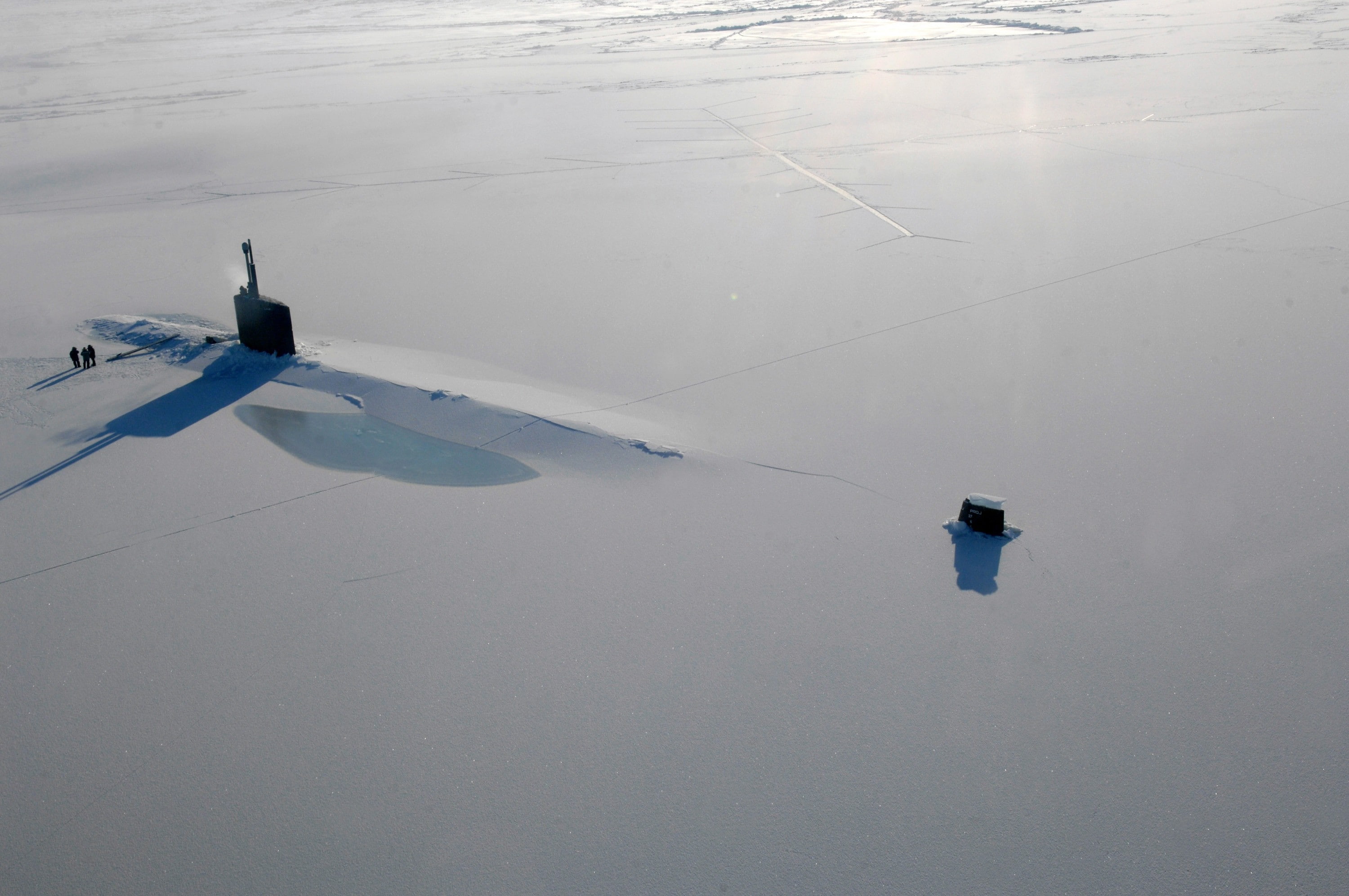 2K, military, Arctic, vehicle, nuclear submarines, snow, ice, submarine, HD Wallpaper