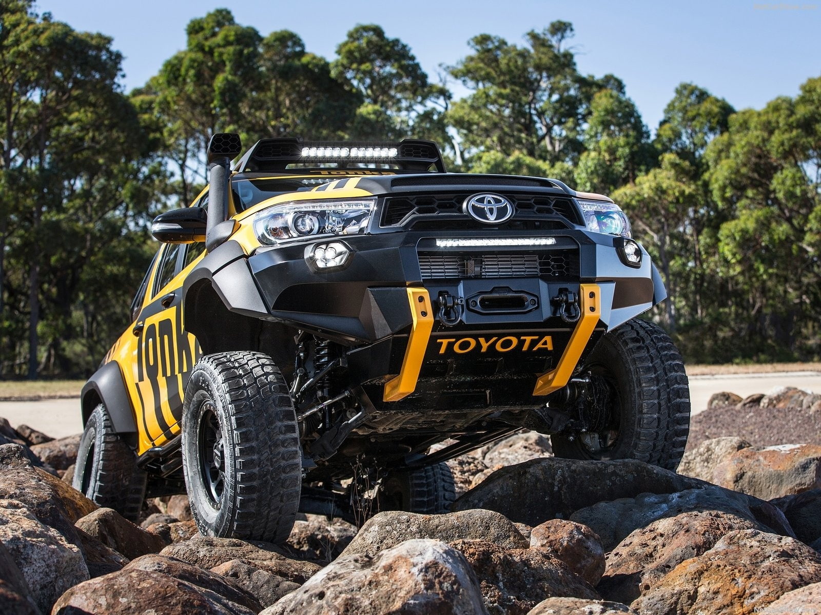 pickup, concept, tonka, hilux, 2017, truck, 720P, toyota, HD Wallpaper