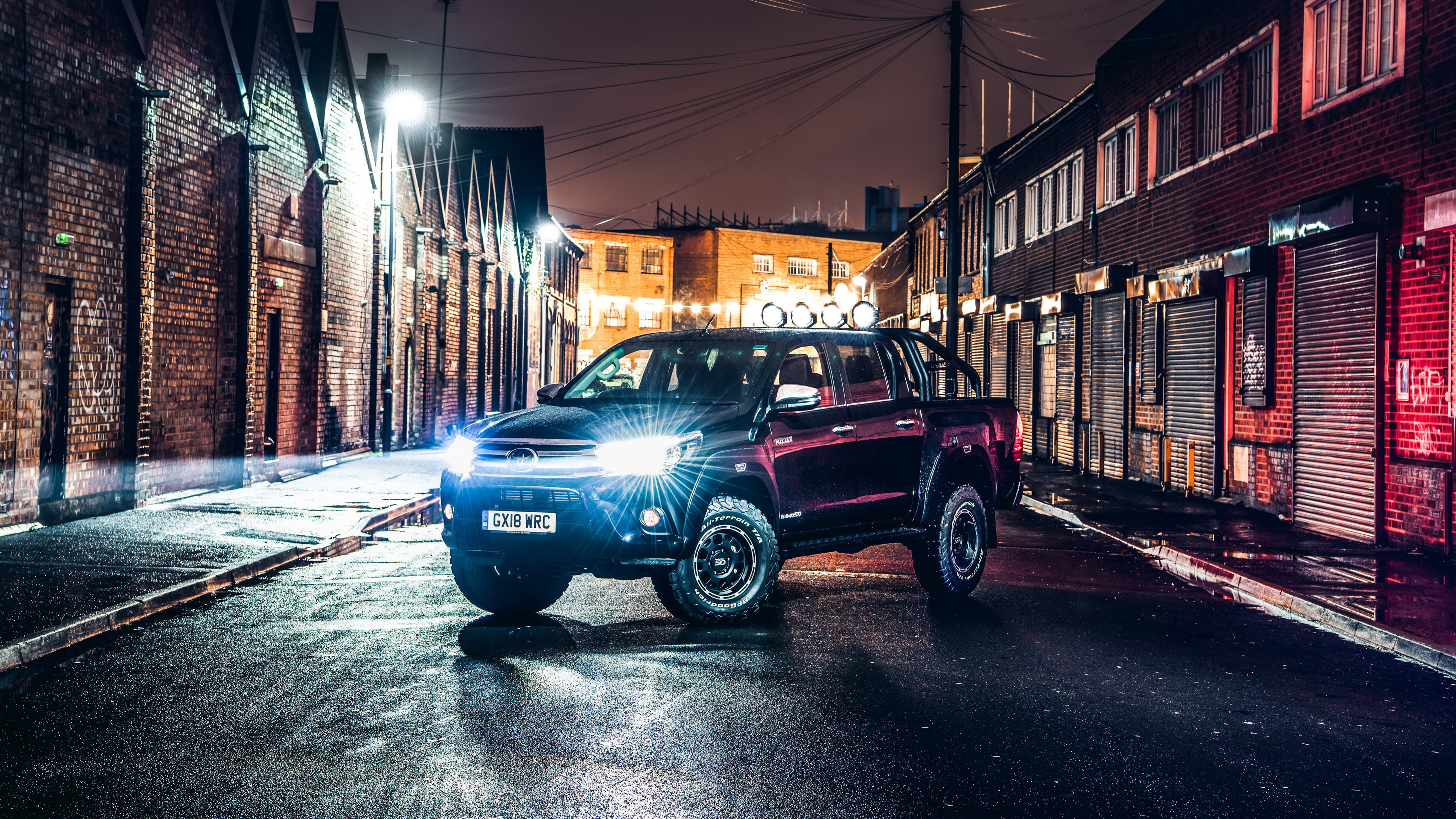 4K, Trucks, Toyota, Arctic, Invincible, Cab, Double, Hilux, HD Wallpaper