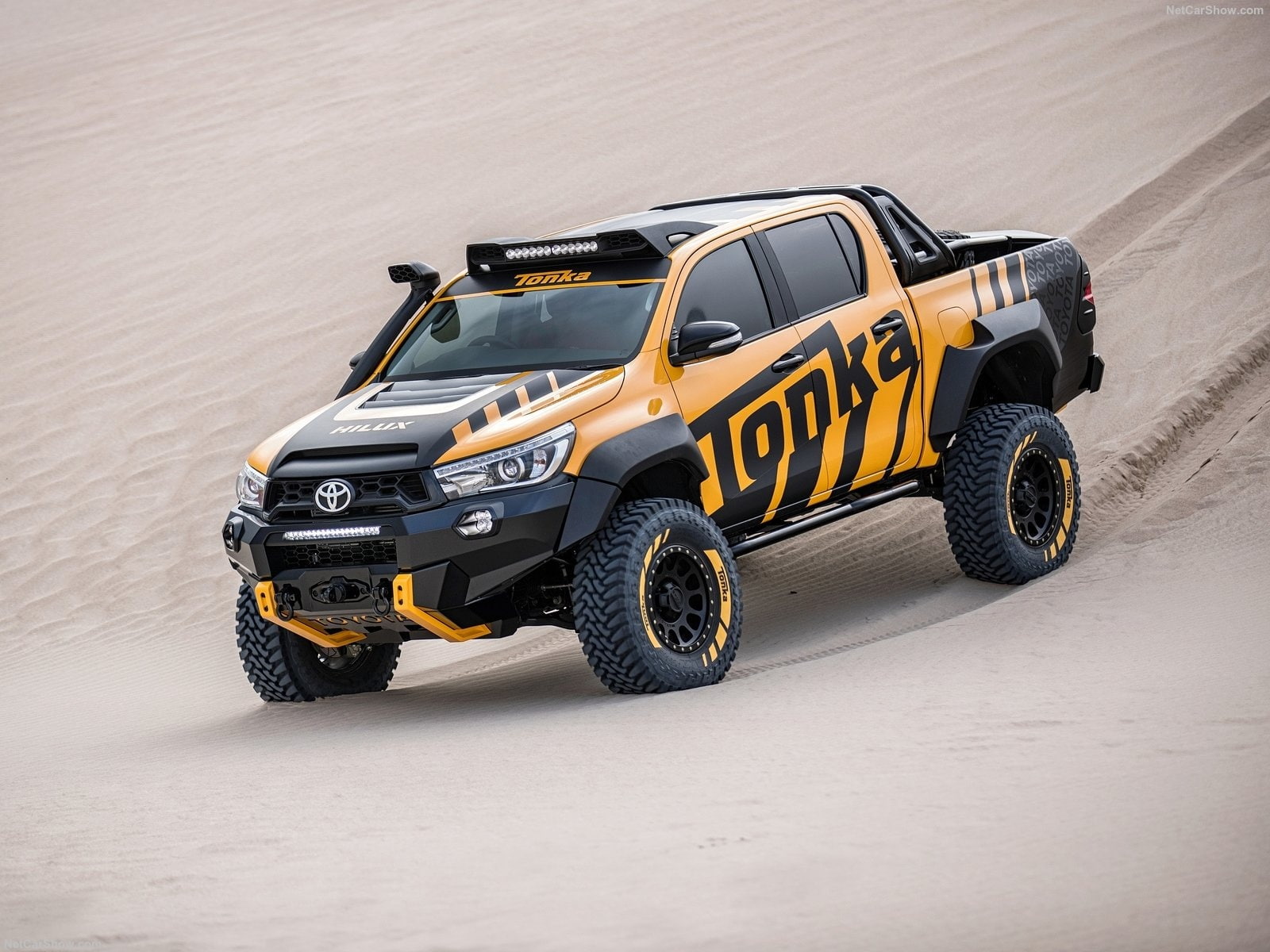 truck, 2017, concept, 720P, hilux, tonka, pickup, toyota, HD Wallpaper