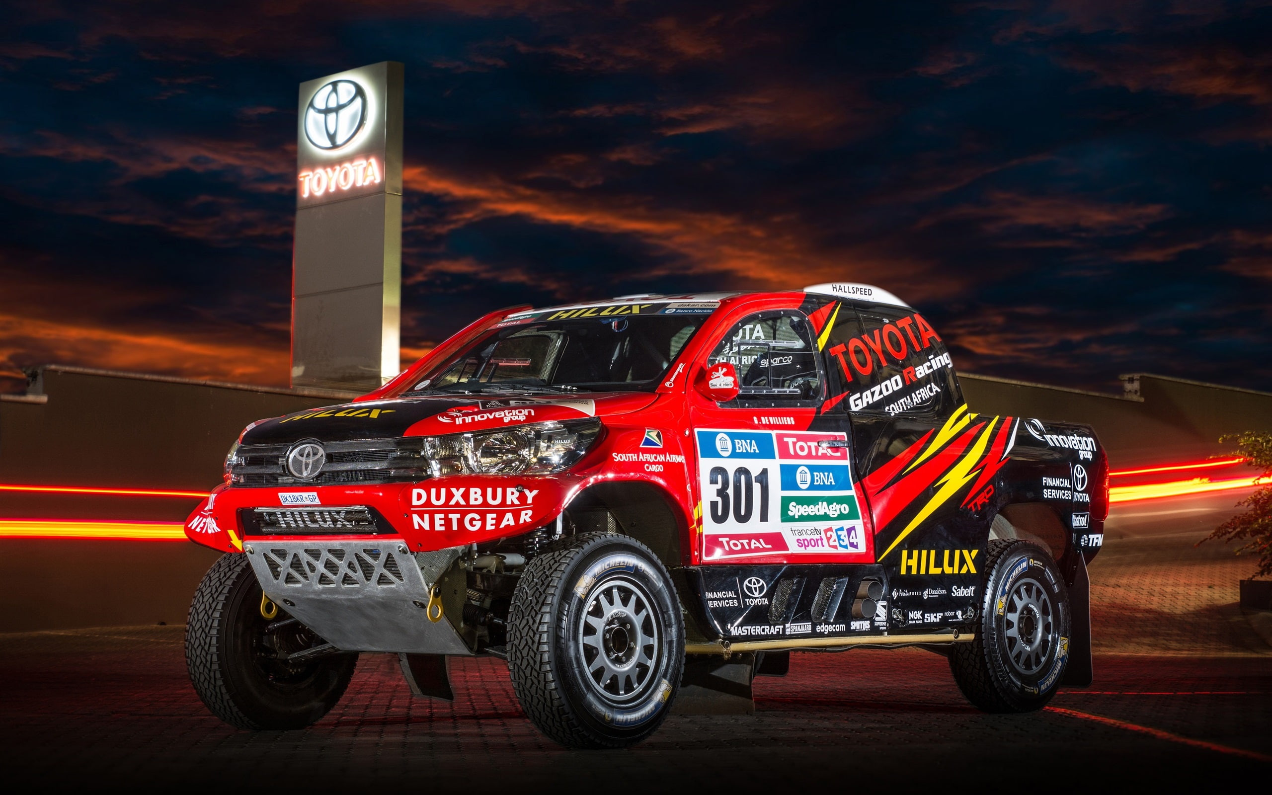 Rally, SUV, 2K, Car, Toyota, Dakar, Hilux, HD Wallpaper