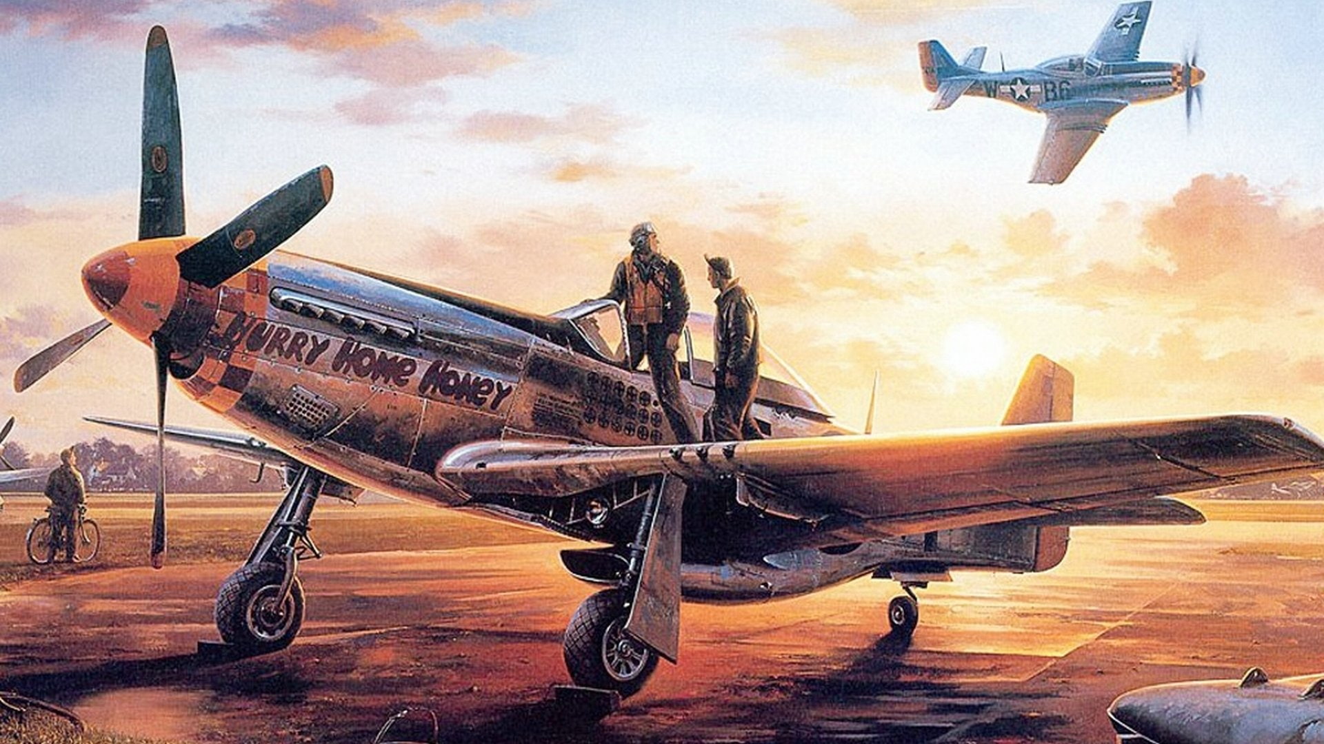 1080P, Military Aircrafts, North American P-51 Mustang, World War II, HD Wallpaper