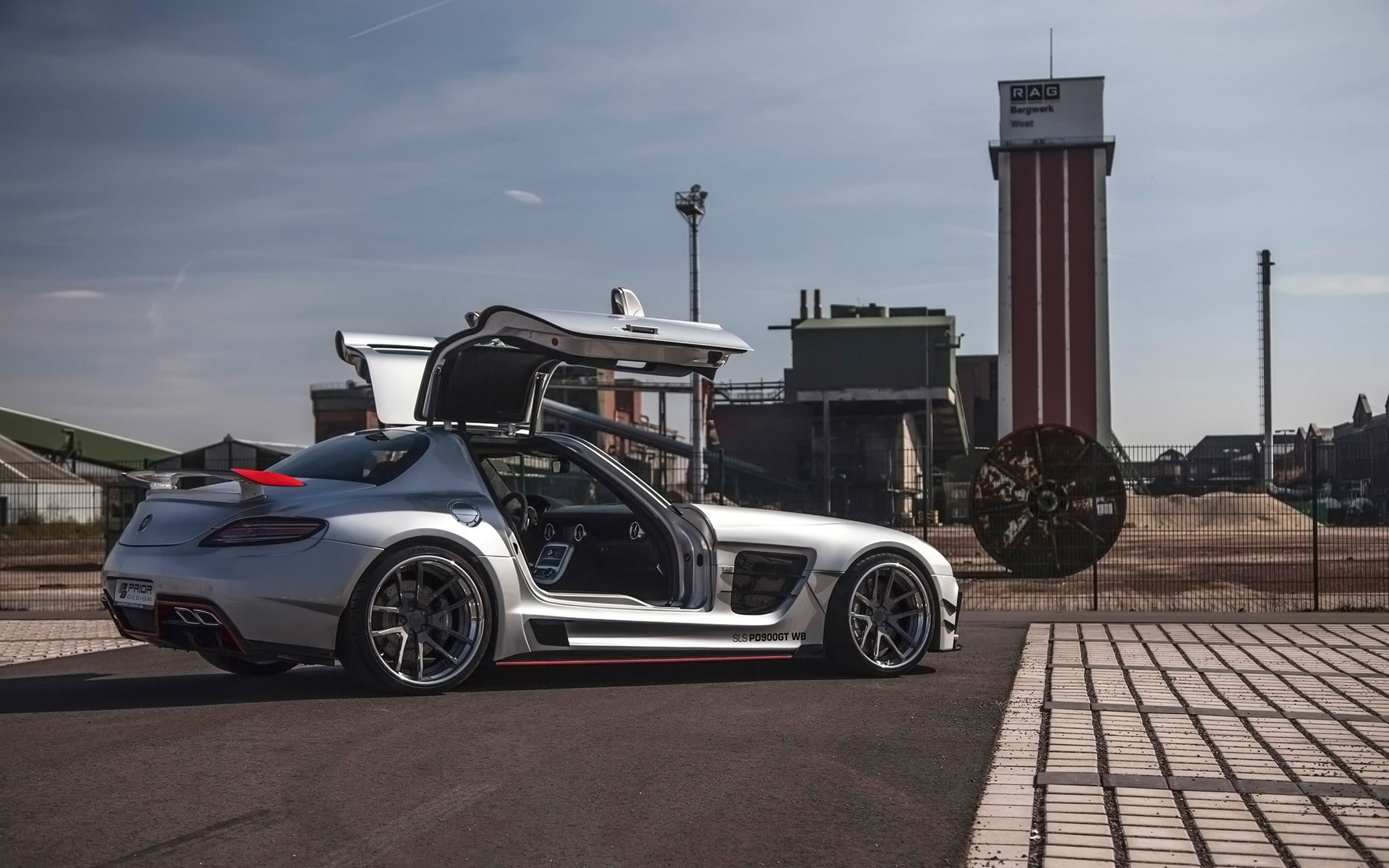 1080P, Mercedes-Benz, Mercedes-Benz SLS AMG PD900GT, Mercedes-Benz SLS AMG, Prior Design, HD Wallpaper