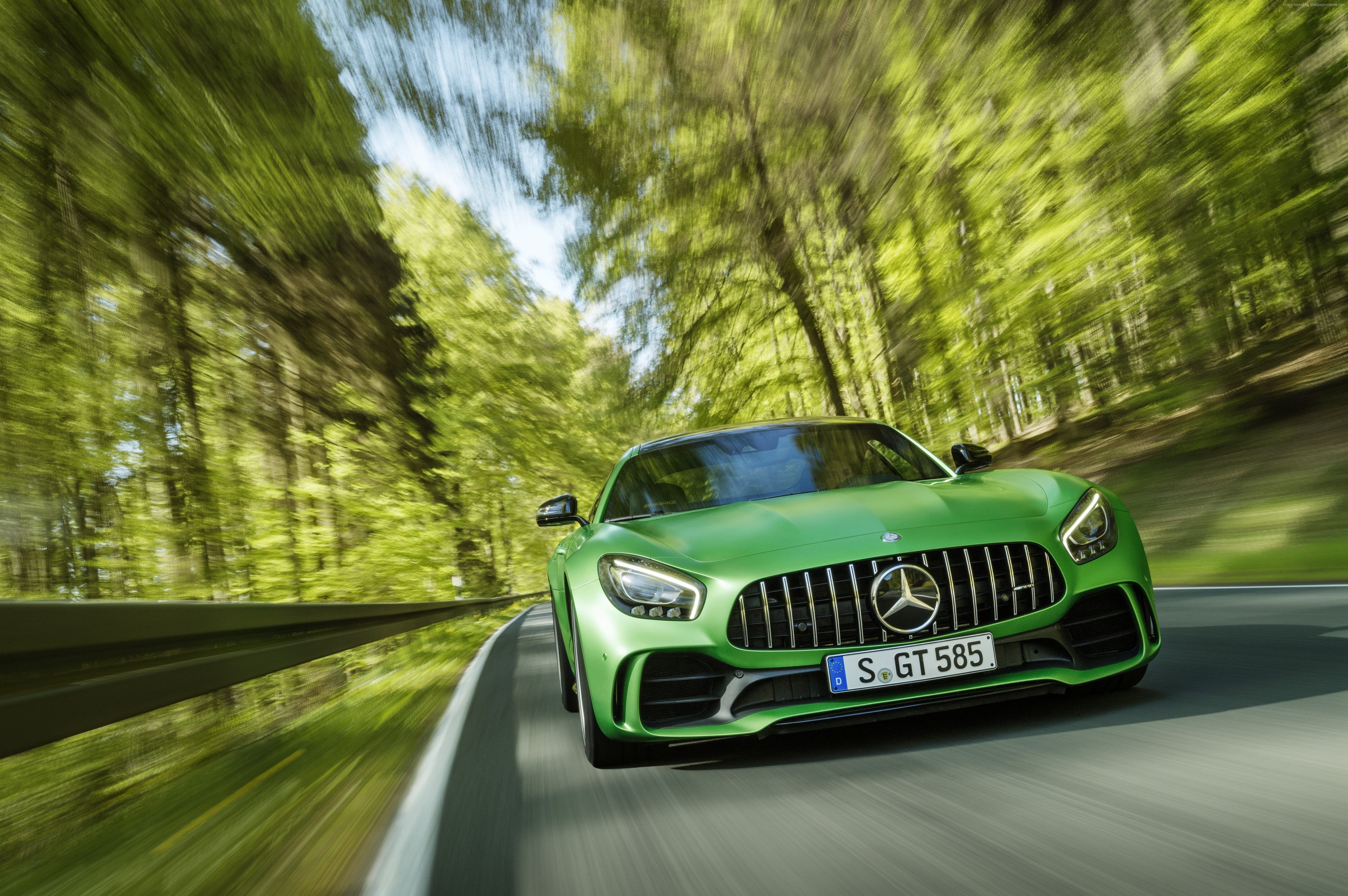 4K, Mercedes-AMG GT R, green, Goodwood Festival of Speed 2016, HD Wallpaper