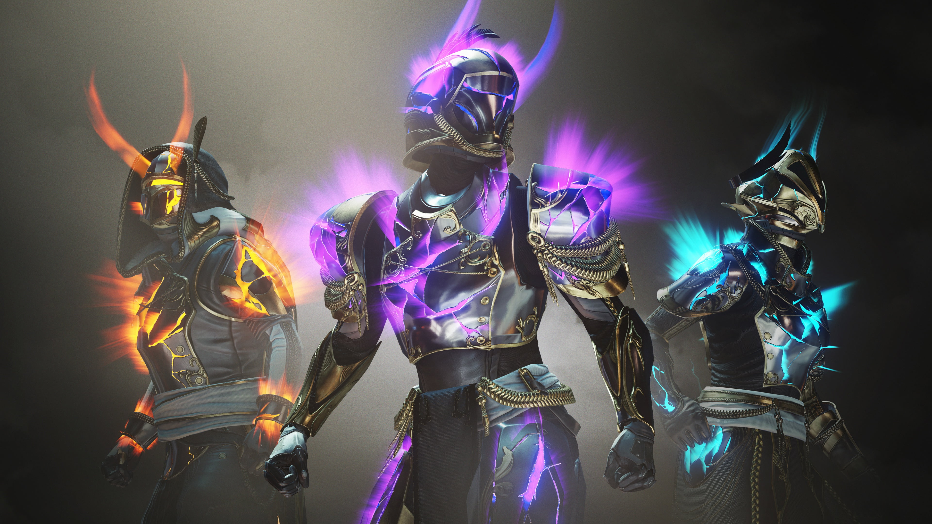 Destiny, Arrival, Bungie, Armor, Destiny 2, Hunter, 2020, Solstice Characters, Titan, Glow, The warlock, 4K, Solstice, HD Wallpaper