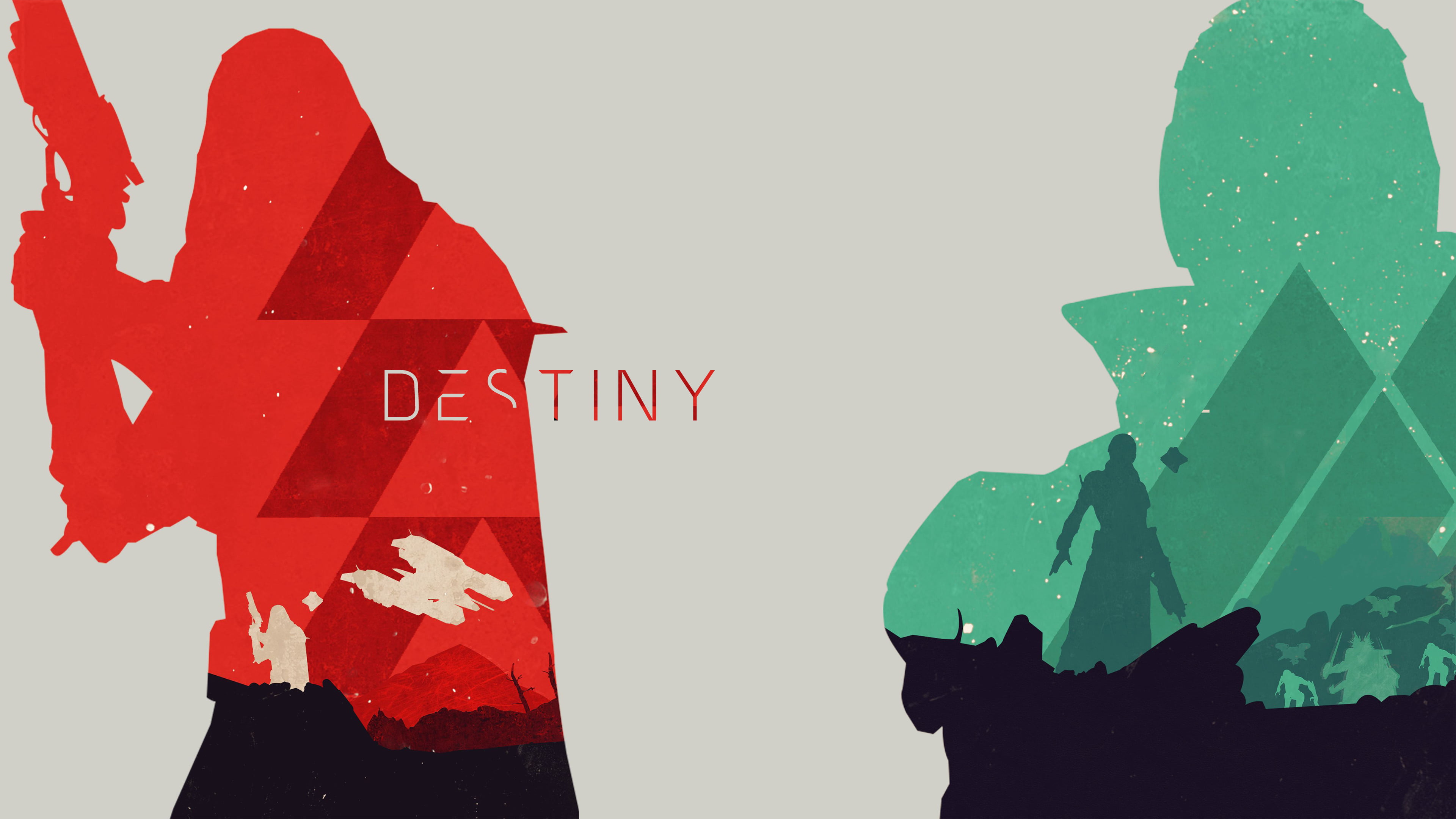 Warlock (Destiny), Hunter (Destiny), Destiny, 4K, HD Wallpaper