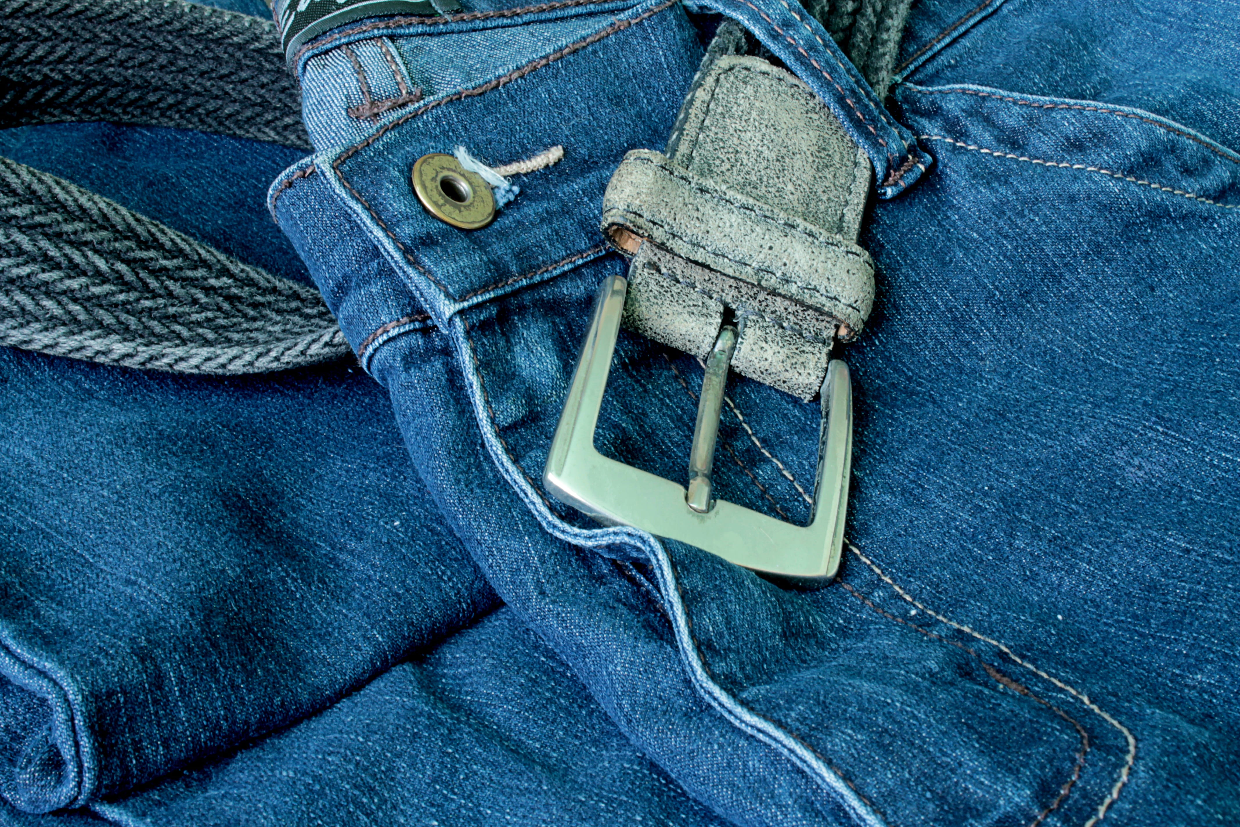 technology, close, sewing, blue, grey, bottoms, fashion, leather, thread, connection, Pants, indoors, pocket, high angle view, denim, photo, smart phone, HD Wallpaper