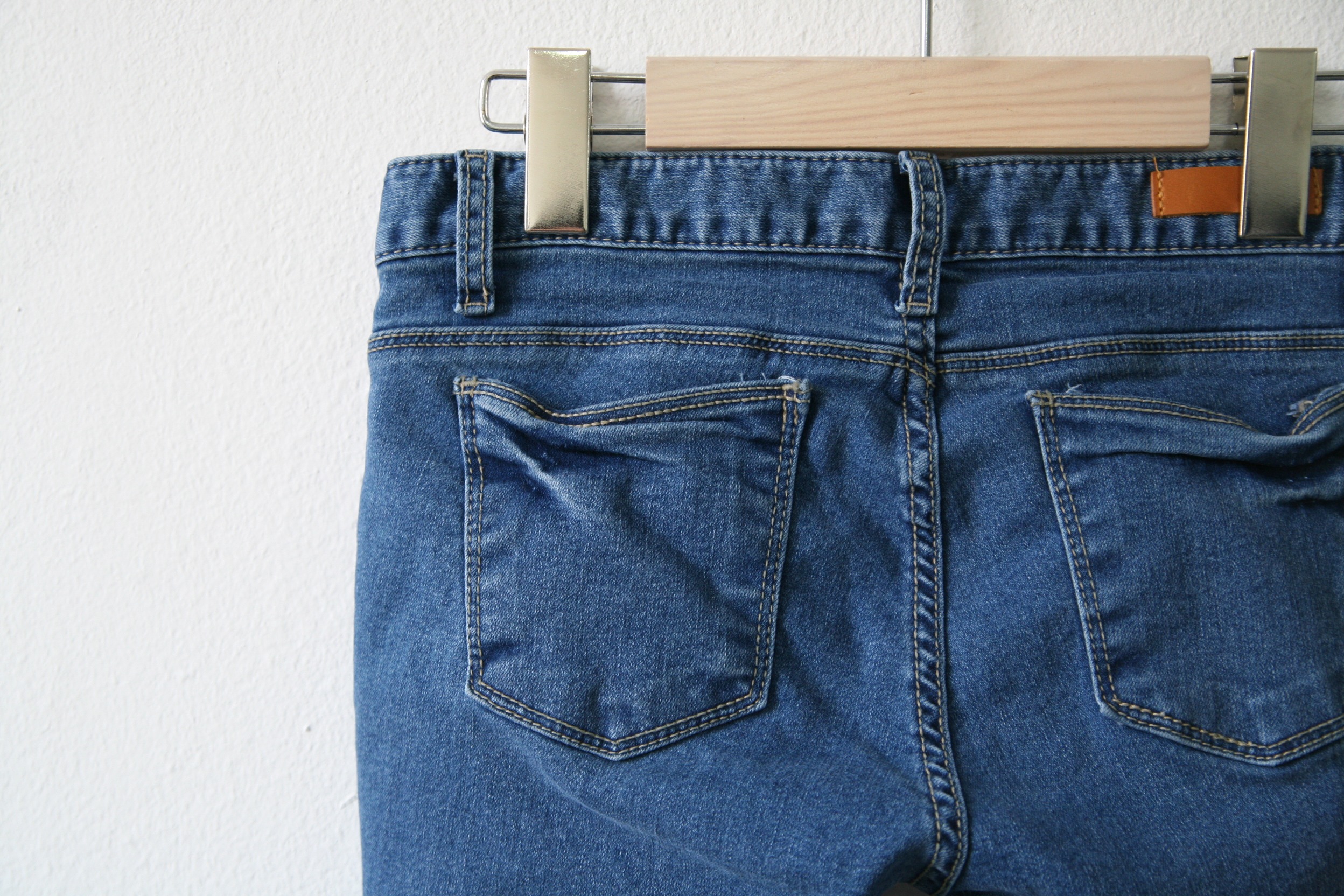 no people, fashion, photography, bonded, rear view, jeans, business, hanged, detail, still life, hanger, casual clothing, close, garment, textured, wooden, HD Wallpaper