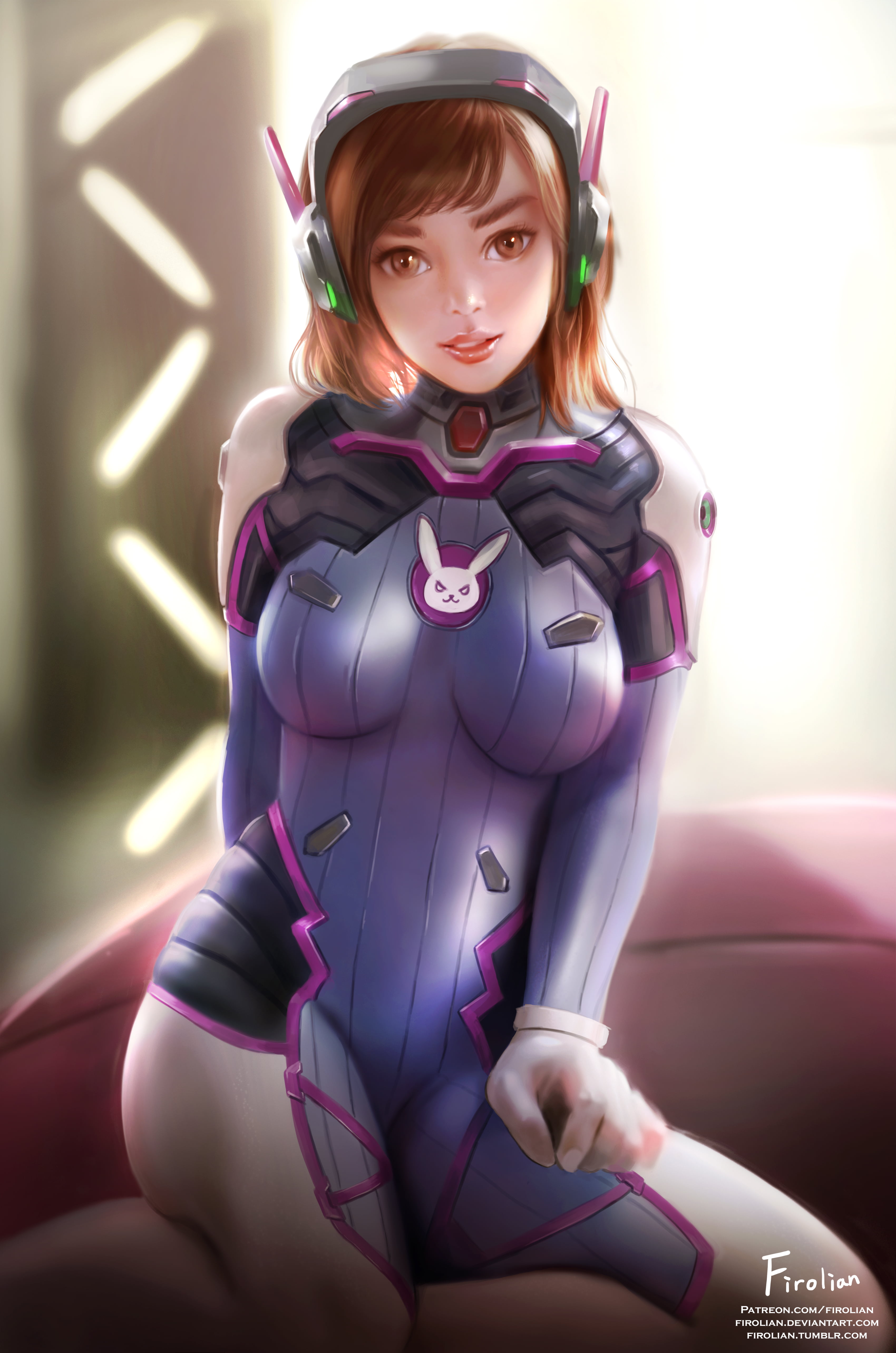 fan art, Firolian, digital art, 5K, Overwatch, video game girls, D.Va (Overwatch), video games, video game characters, illustration, artwork, Phone HD Wallpaper
