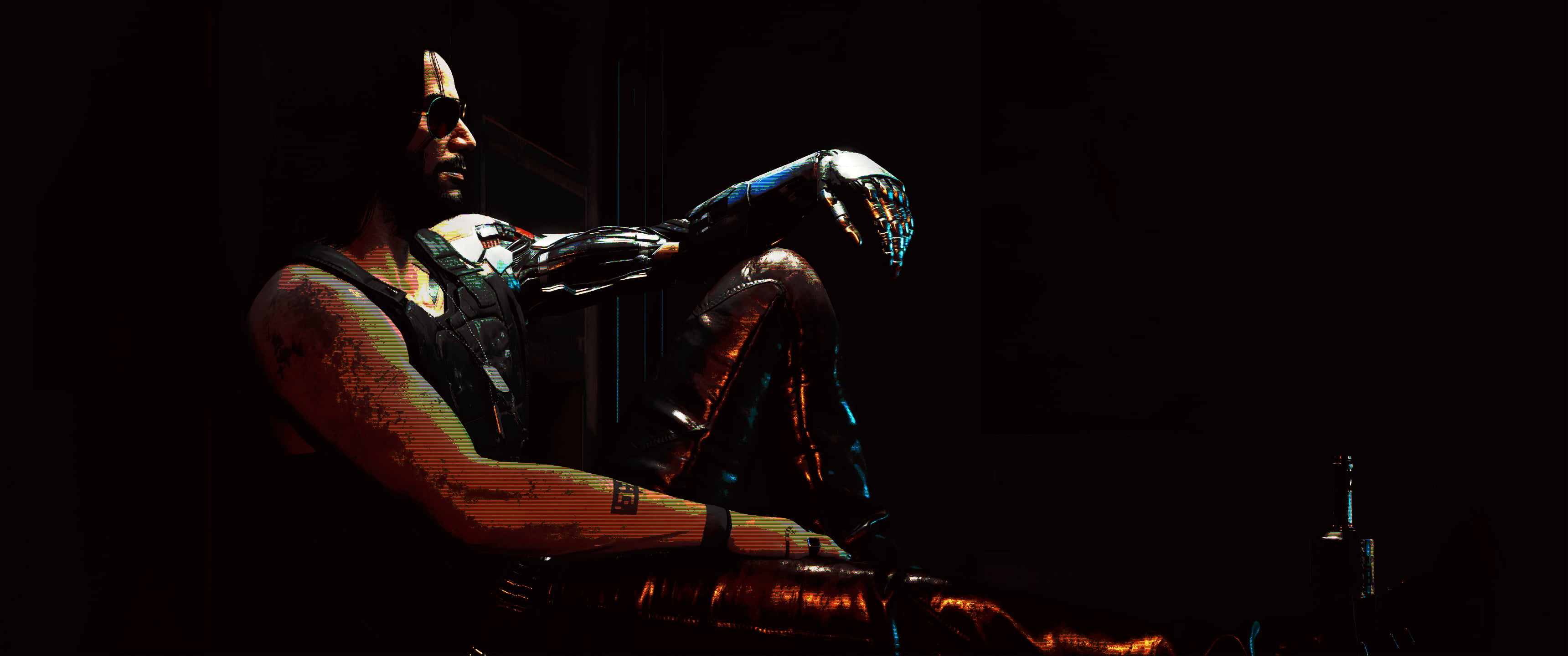 Johnny Silverhand, 2K, wide screen, Cyberpunk 2077, HD Wallpaper