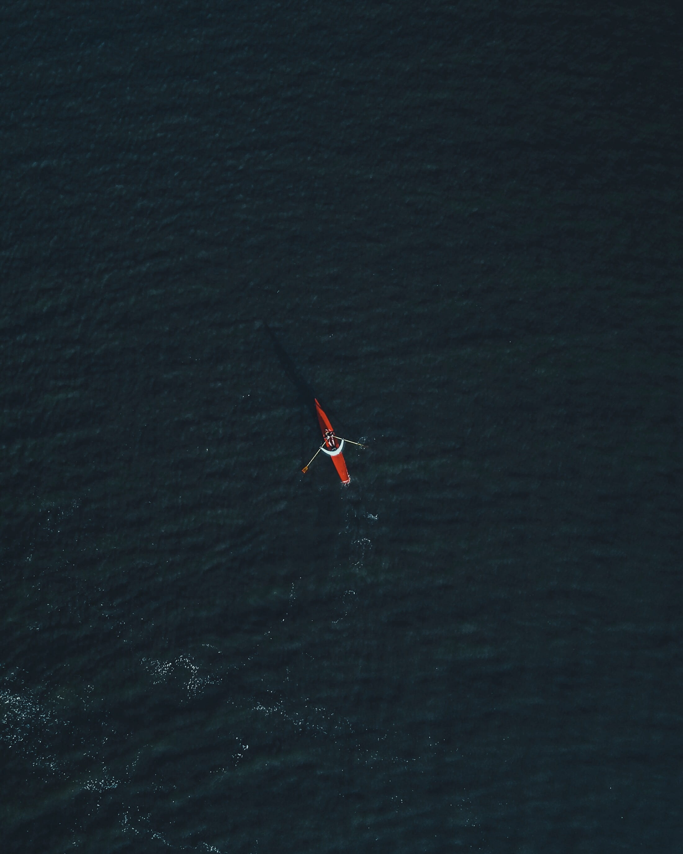 one person, sport, lifestyles, deep water, real people, ocean, outdoors, red, beauty in nature, riding, open sea, adventure, sea, sea side, daytime, water, Phone HD Wallpaper