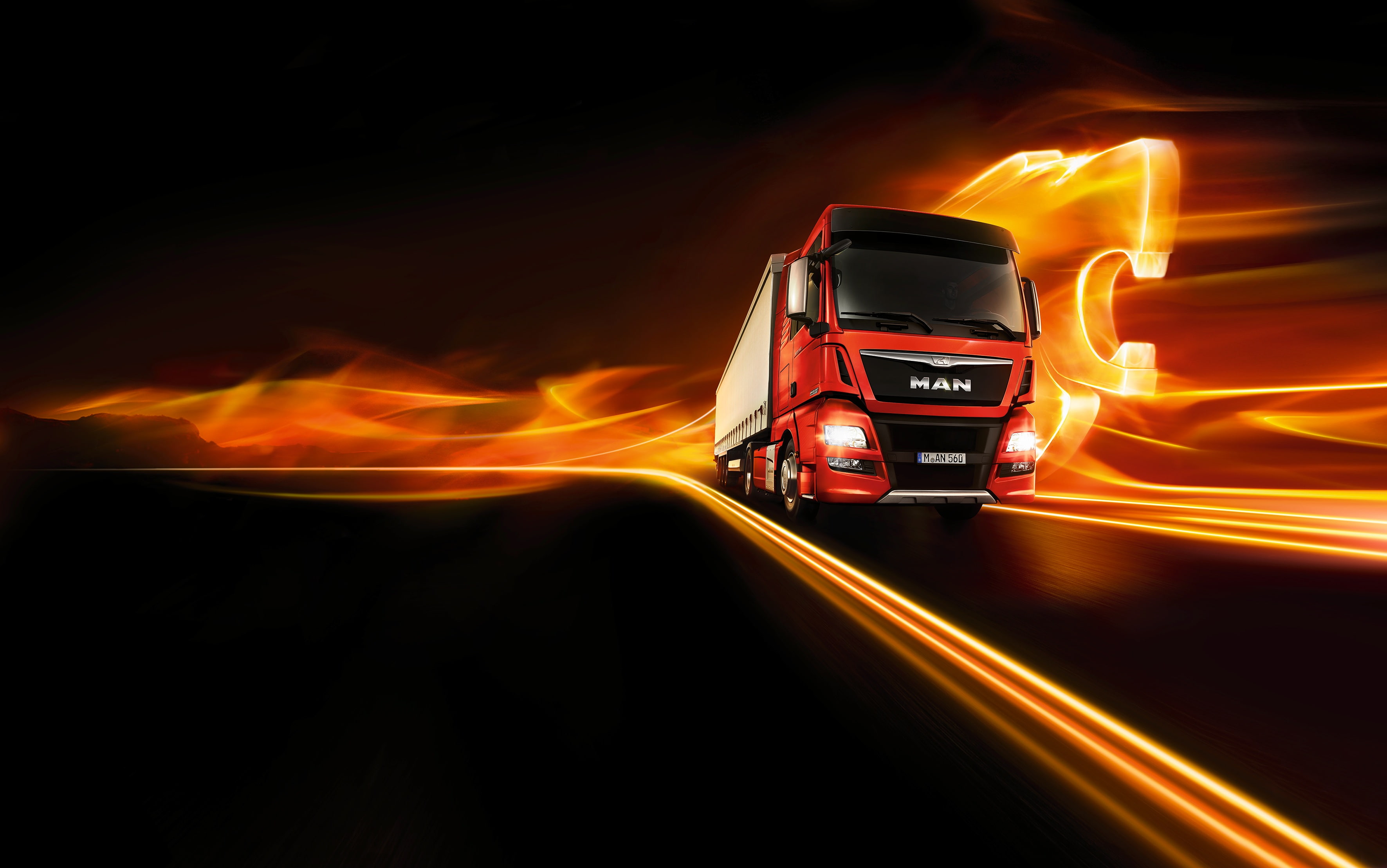 vehicle, rig, truck, trailer, semi, tractor, transport, transportation, 2K, big, HD Wallpaper