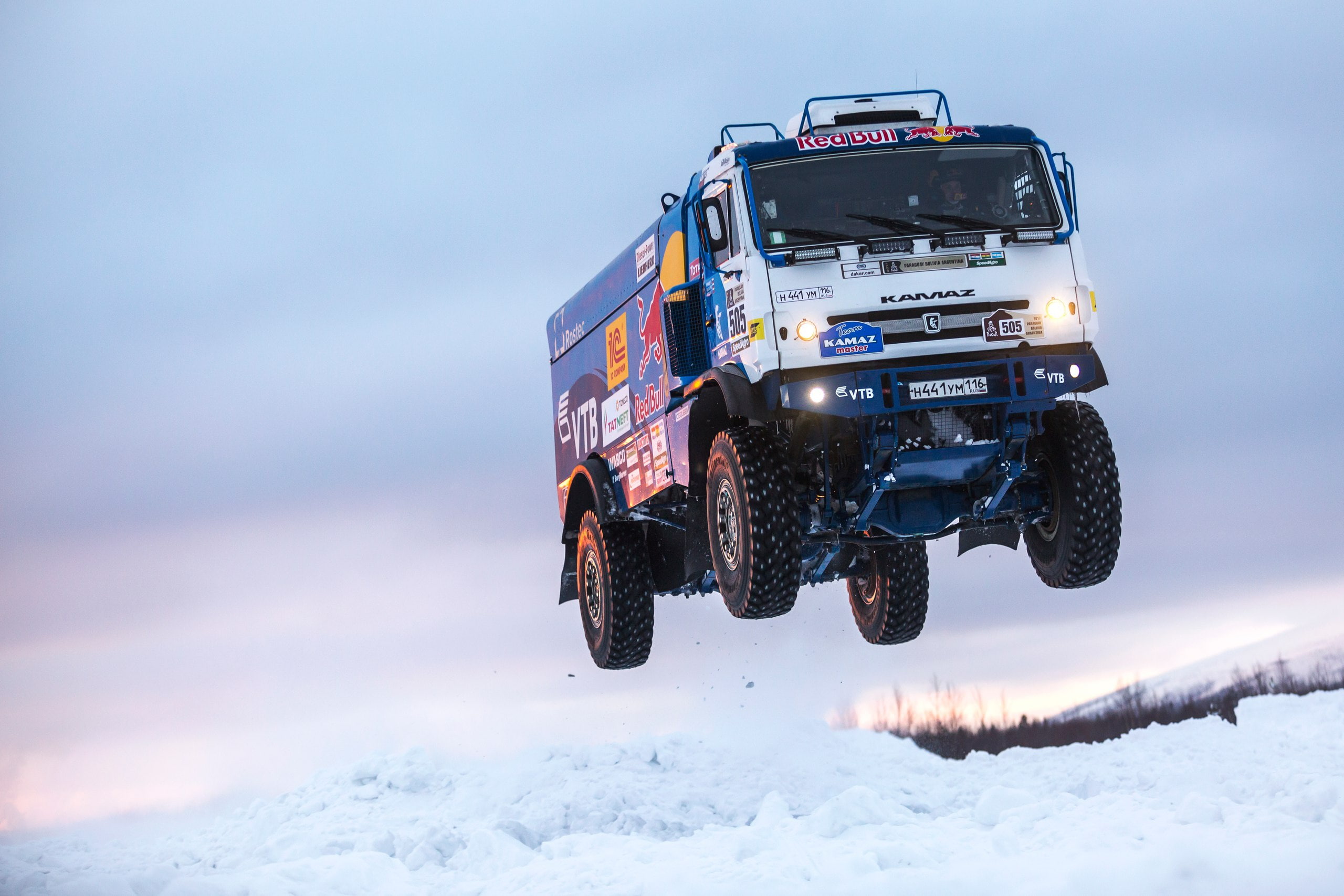 Truck, KAMAZ, Master, The Arctic, 2K, Snow, RedBull, Rally, Power, Winter, Russia, HD Wallpaper