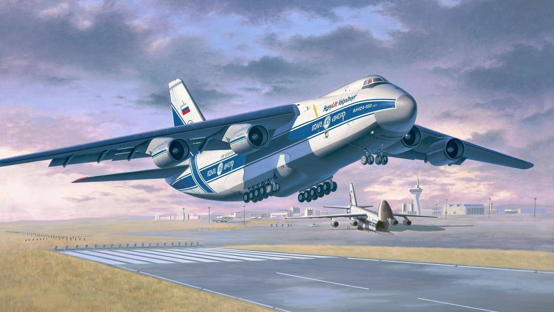 Ruslan, Antonov, 1080P, Art, Aircraft, Drawing, Range, Transport, Heavy, Long, HD Wallpaper