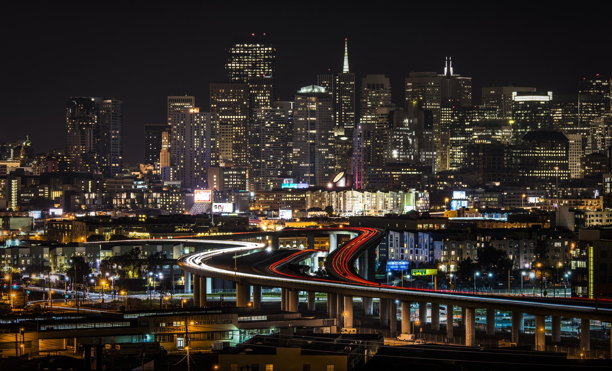 1080P, city, cityscape, night, San Francisco, HD Wallpaper