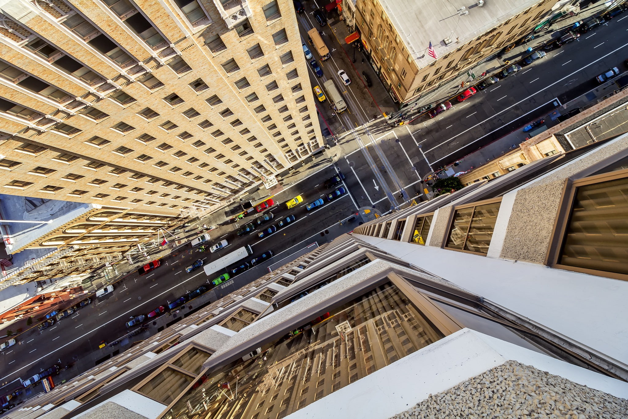 transportation, city, residential district, high angle view, mode of transportation, street, architecture, road, built structure, rail transportation, building, HD Wallpaper