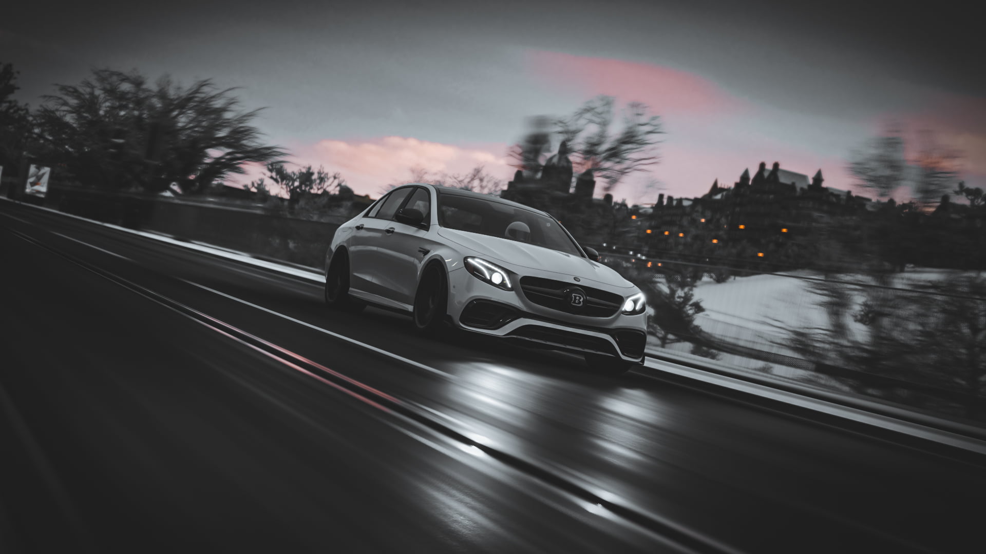 Mercedes-Benz, Forza, Mercedes AMG, car, Forza Horizon 4, Mercedes e63s, vehicle, video games, 1080P, Brabus 800, HD Wallpaper