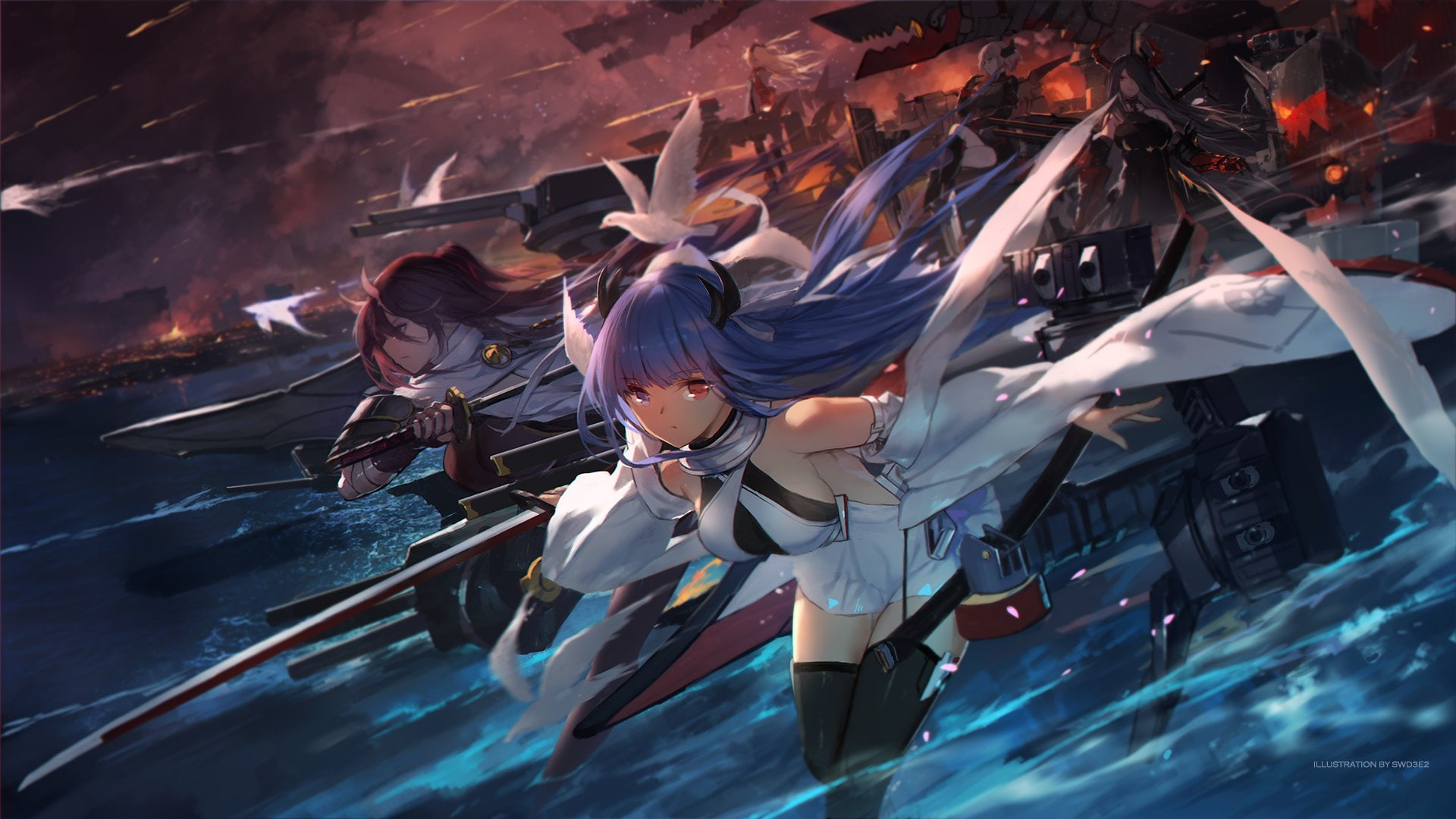 Admiral Hipper (Azur Lane), Anime, 1080P, Azur Lane, HD Wallpaper