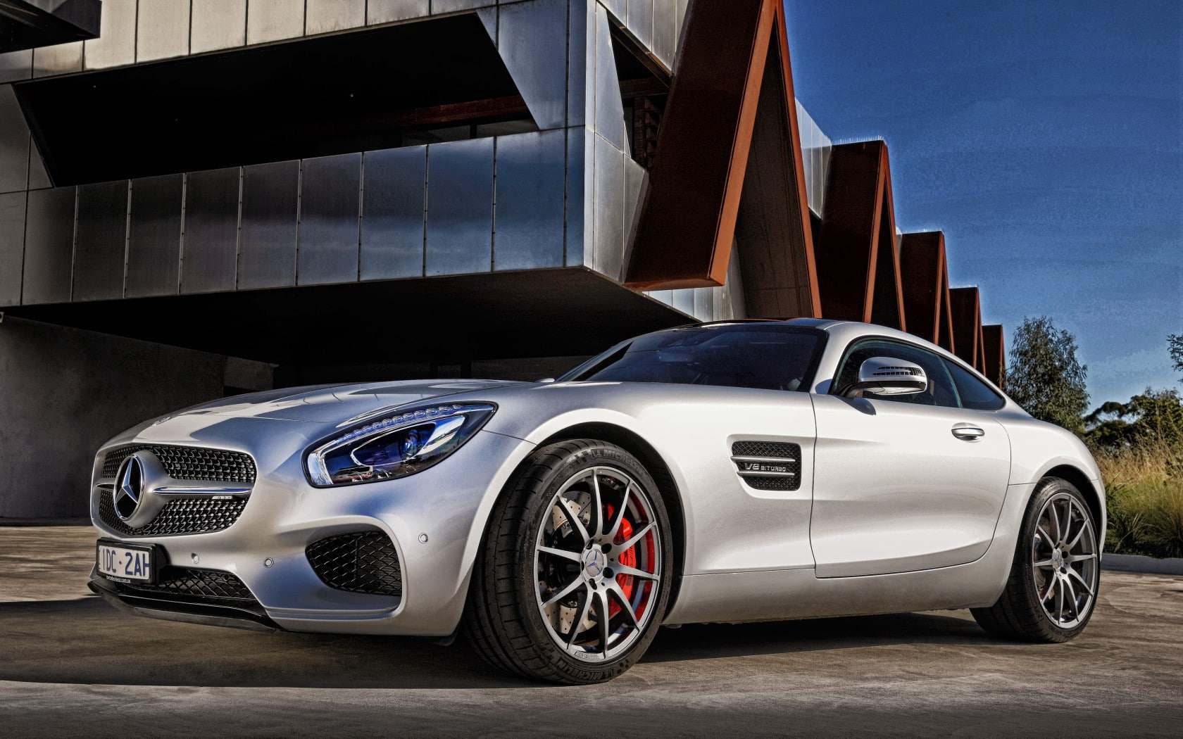 benz, C 190, silver, 720P, GT S, s, Mercedes-Benz, gt, sports, car, Mercedes, c, AMG, HD Wallpaper