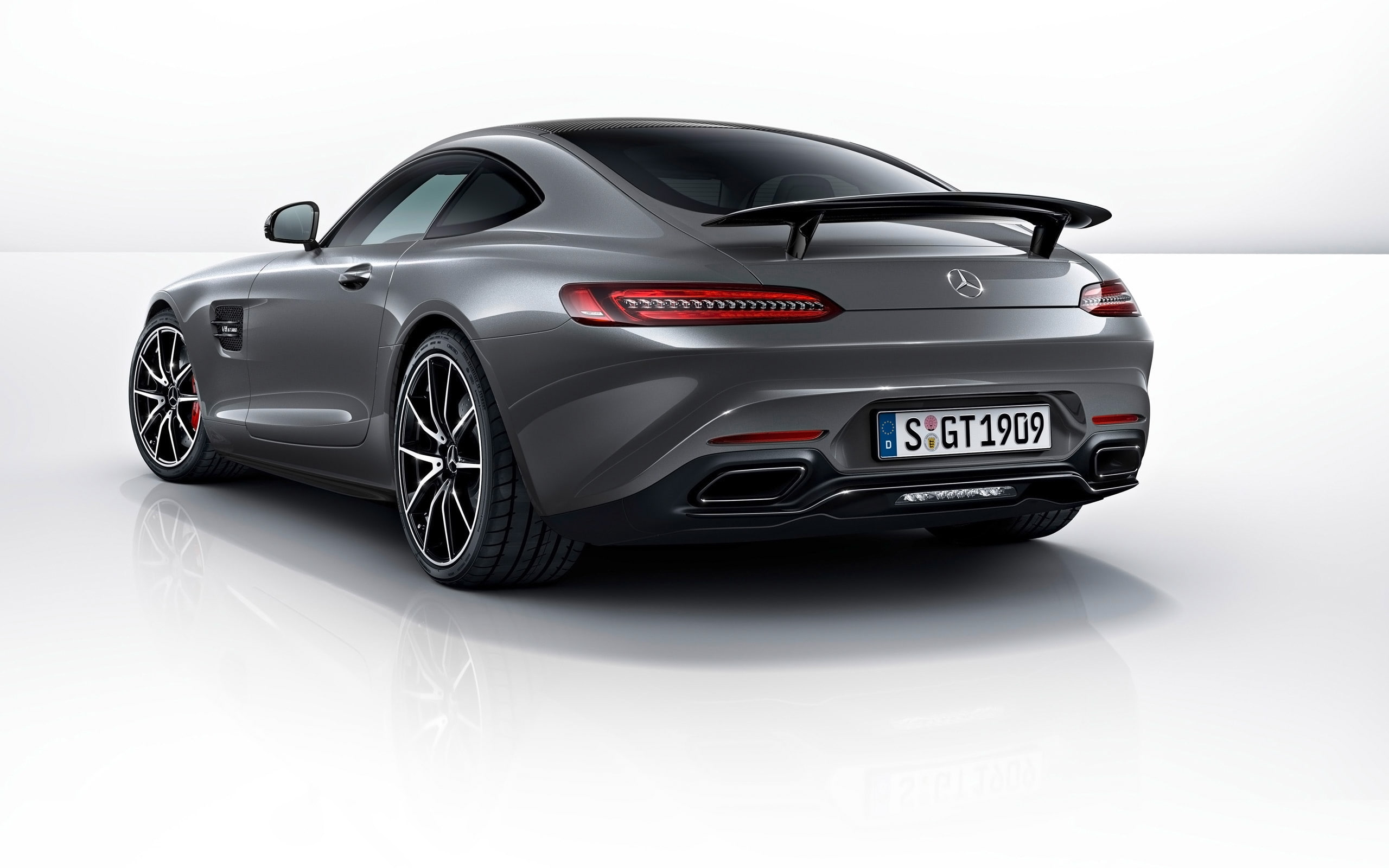 amg, edition, luxury, s, rear view, car, mercedes amg gt s edition, 2015, luxury car, view, gt, 2K, rear, mercedes, HD Wallpaper