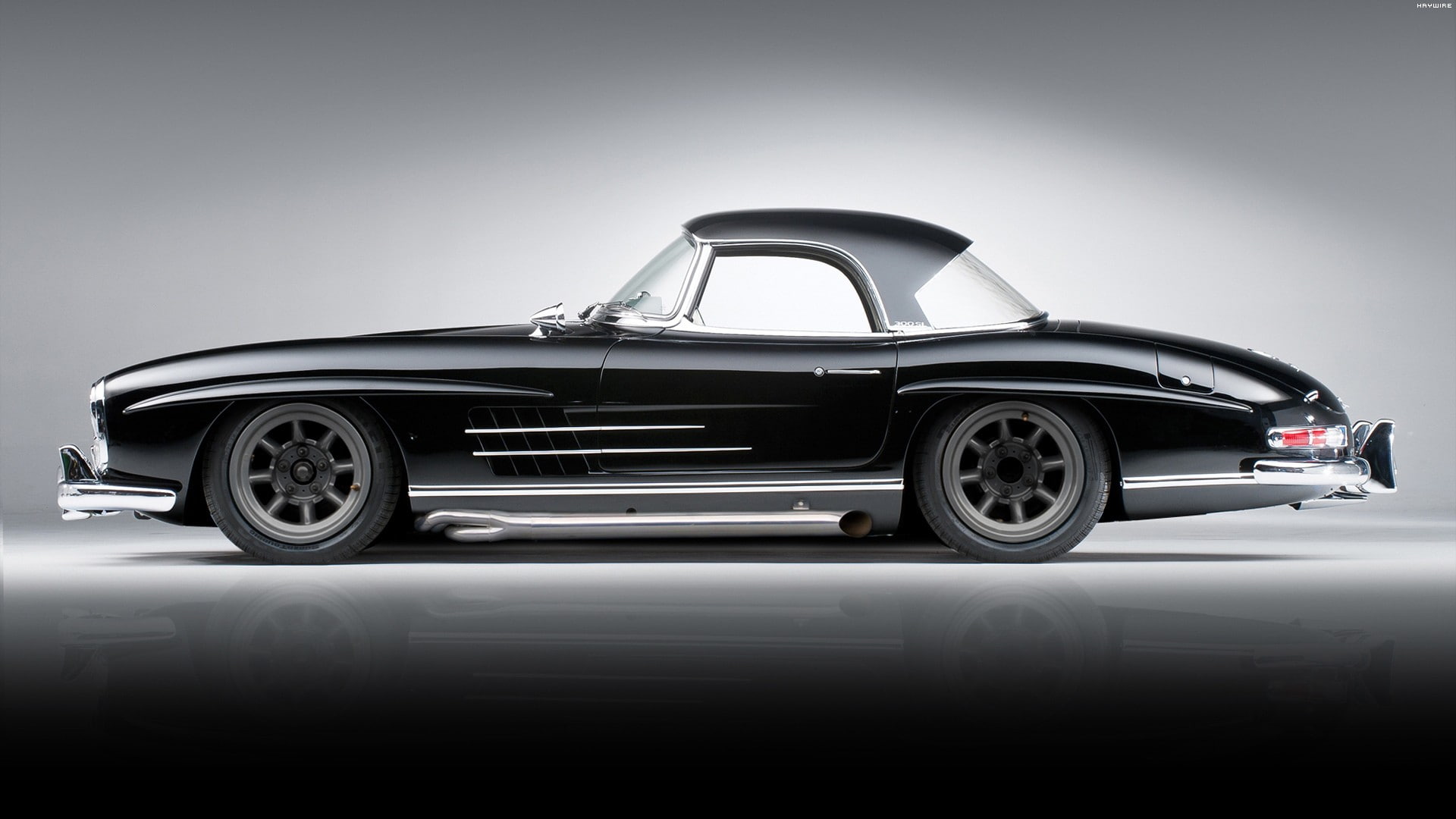 car, 1080P, hd, cars, gullwing, mercedes, sls, classic, HD Wallpaper