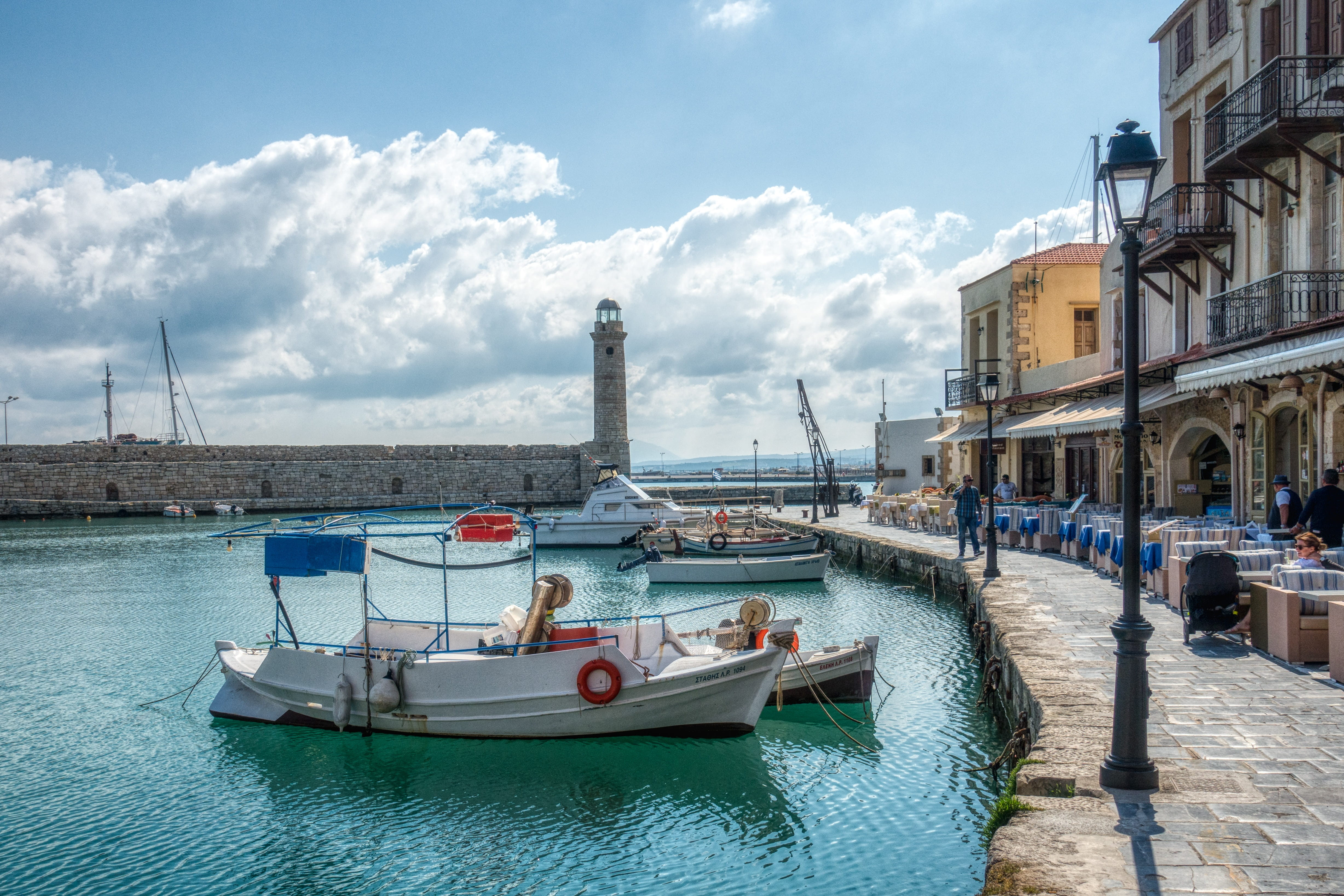 wooden post, 4K, water, built structure, building exterior, port, city, mediterranean, outdoors, travel, incidental people, nature, architecture, greece, HD Wallpaper